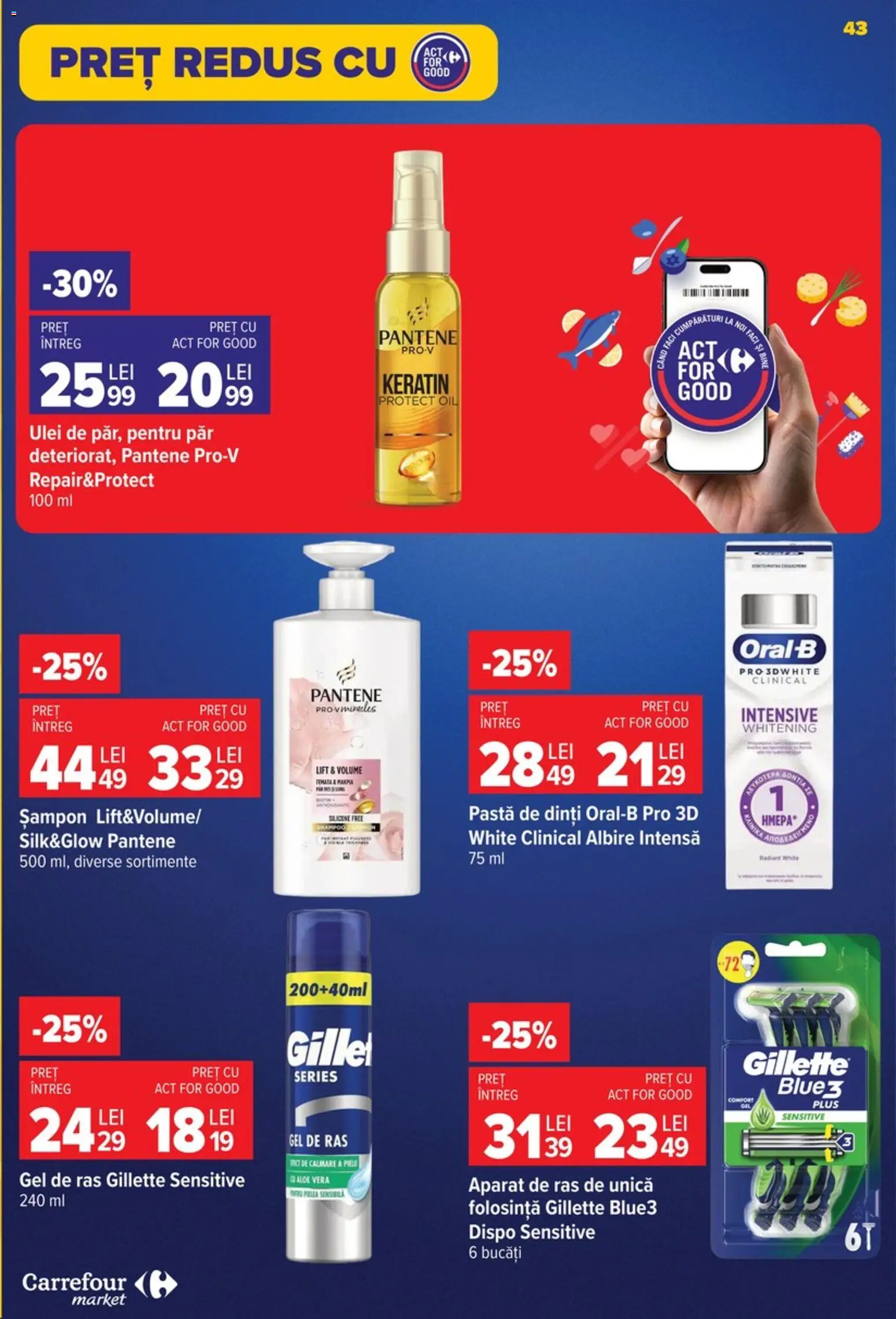 Catalog Carrefour 9 - 21 Septembrie 2026 | Pagina 43 | Produse: Aparat De Ras, Aparat, Pastă de dinți, Plus