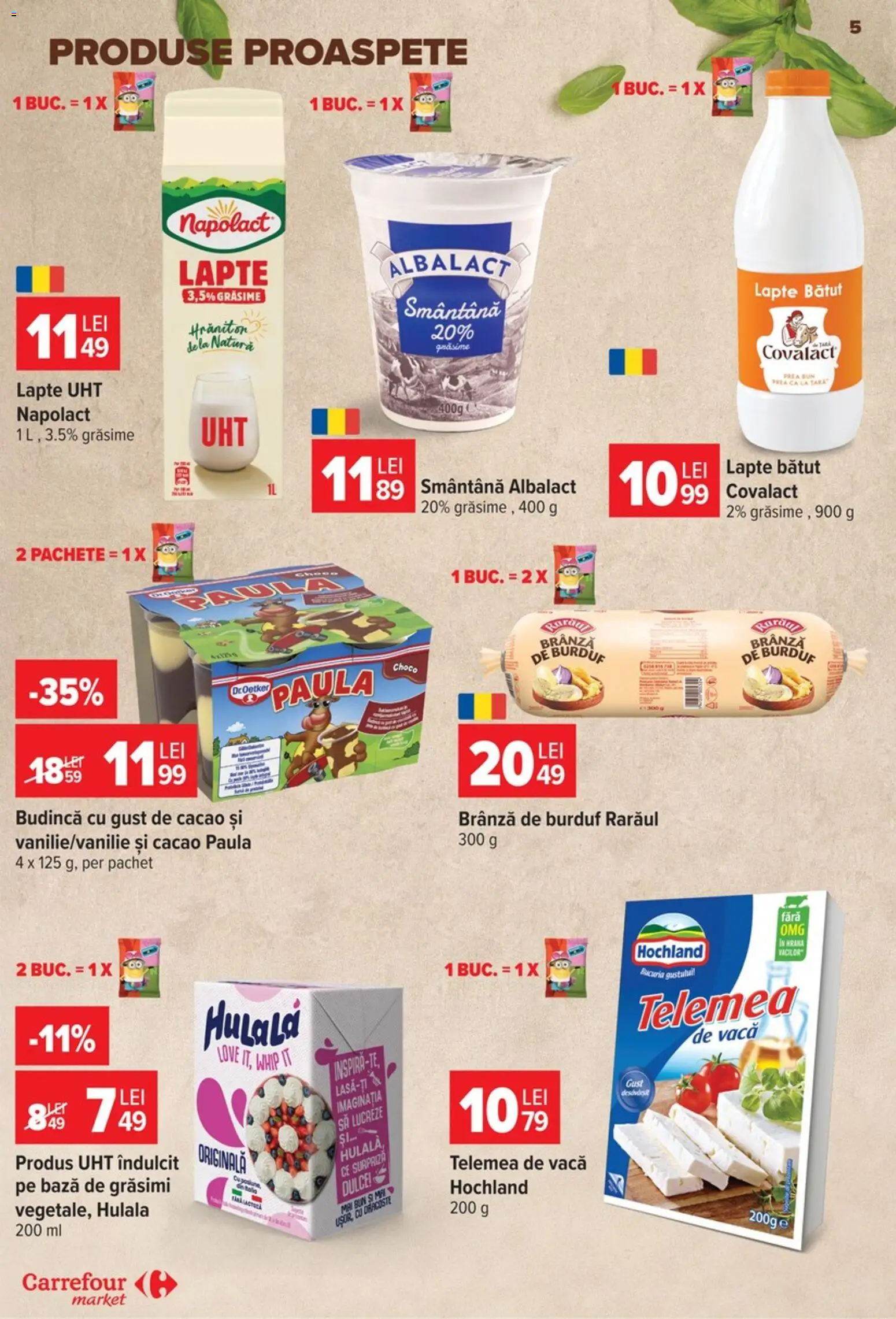 Catalog Carrefour 9 - 21 Septembrie 2026 | Pagina 5 | Produse: Lapte, Brânză, Hochland, Smântână