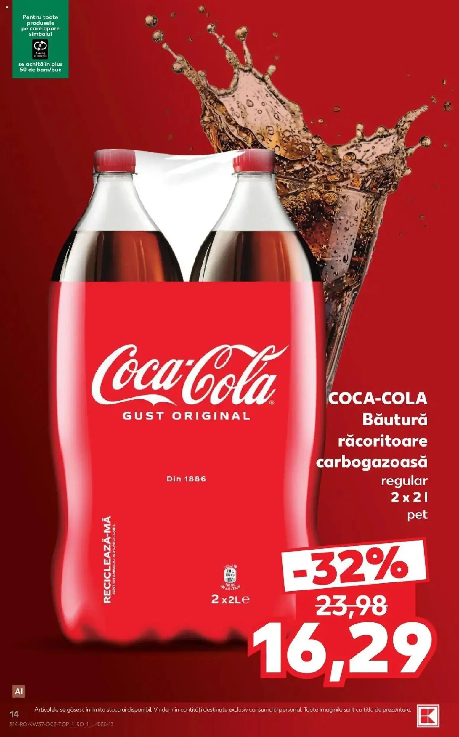 Catalog Kaufland 9 - 14 Septembrie 2026 | Pagina 14 | Produse: Bautura racoritoare, Plus