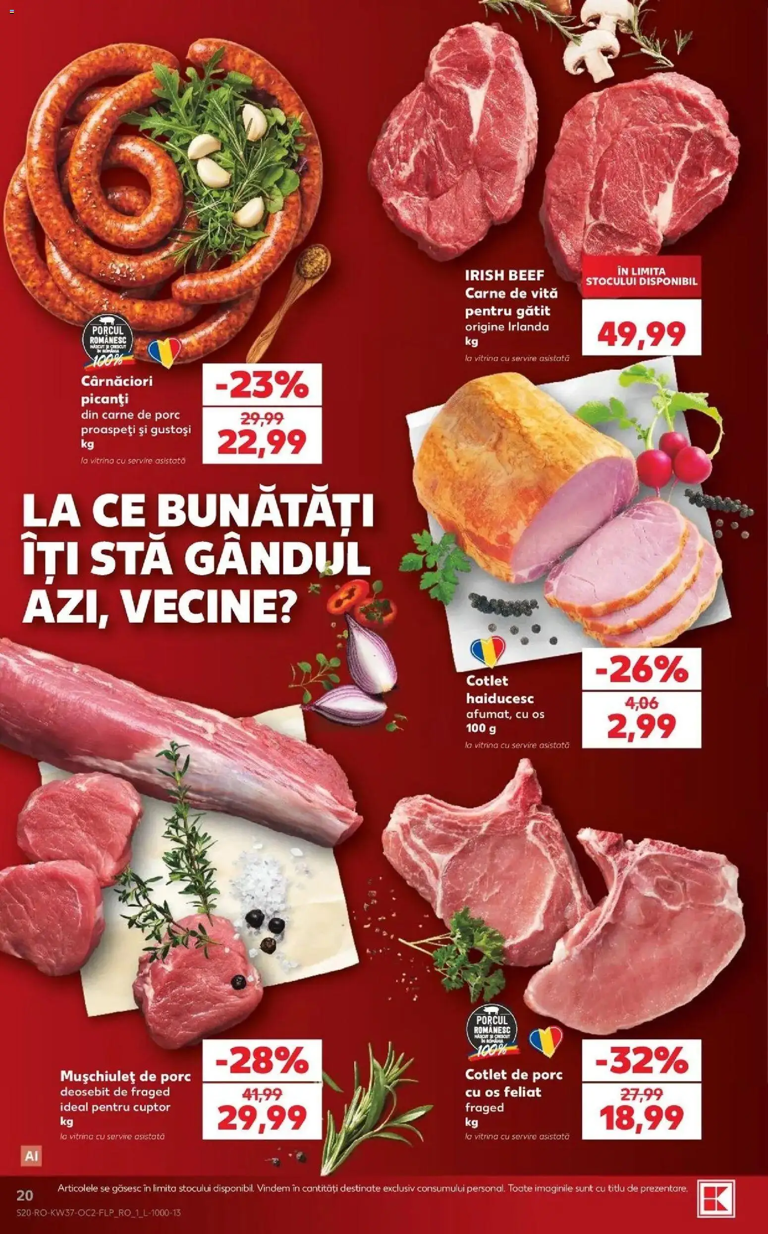 Catalog Kaufland 9 - 14 Septembrie 2026 | Pagina 20 | Produse: Vită, Cotlet, Vitrină, Carne De Porc