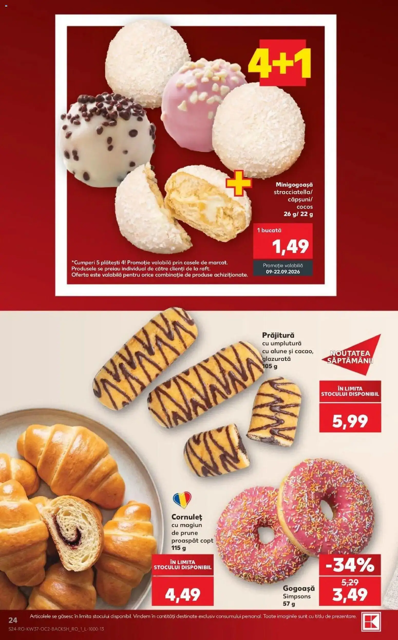 Catalog Kaufland 9 - 14 Septembrie 2026 | Pagina 24 | Produse: Gogoasa, Prăjitură, Alune, Prune