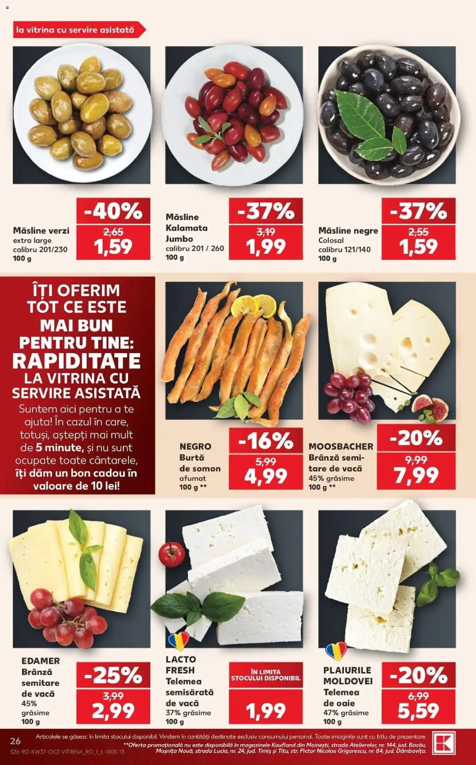 Catalog Kaufland 9 - 14 Septembrie 2026 | Pagina 26 | Produse: Vitrină, Măsline, Brânză, Somon