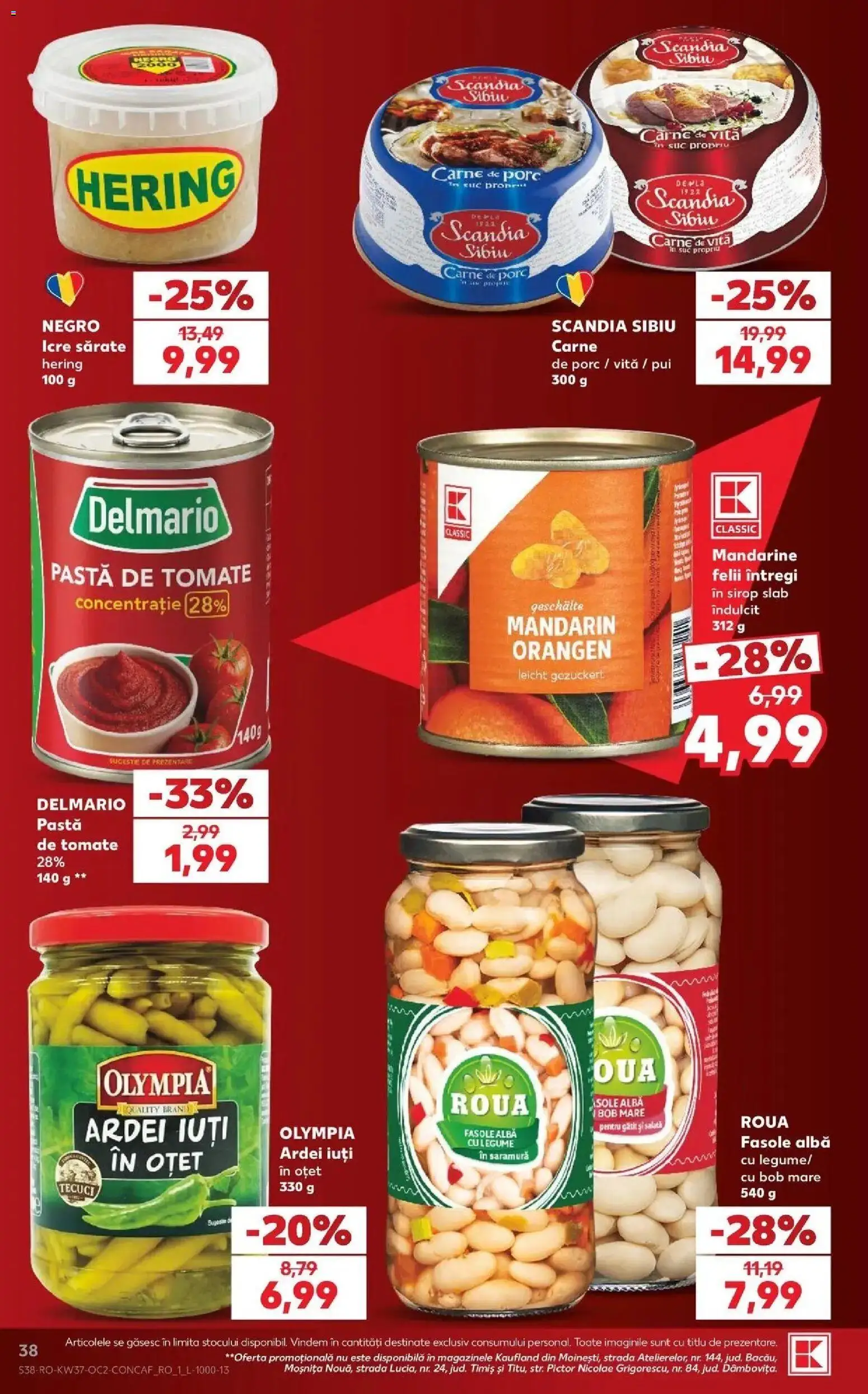 Catalog Kaufland 9 - 14 Septembrie 2026 | Pagina 38 | Produse: Ardei, Pastă de tomate, Suc, Sirop
