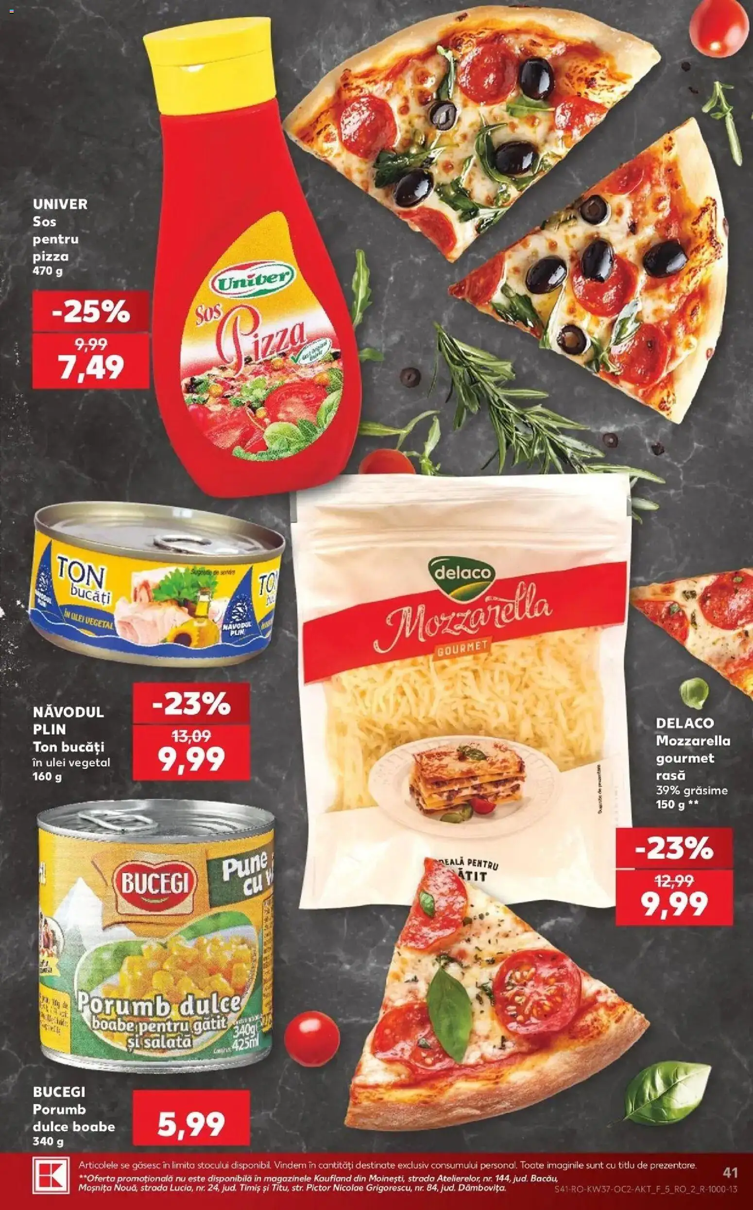 Catalog Kaufland 9 - 14 Septembrie 2026 | Pagina 41 | Produse: Mozzarella, Pizza, Salată, Porumb