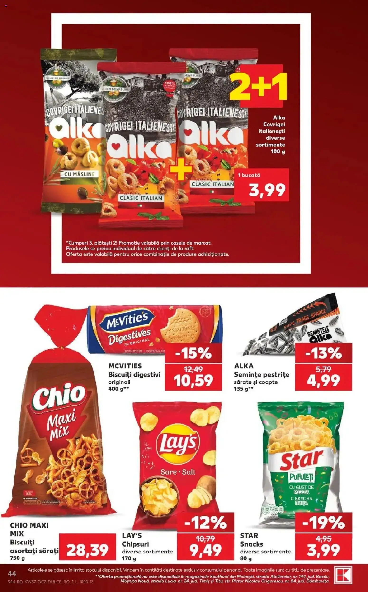 Catalog Kaufland 9 - 14 Septembrie 2026 | Pagina 44 | Produse: Măsline, Semințe, Covrigei, Pufuleți