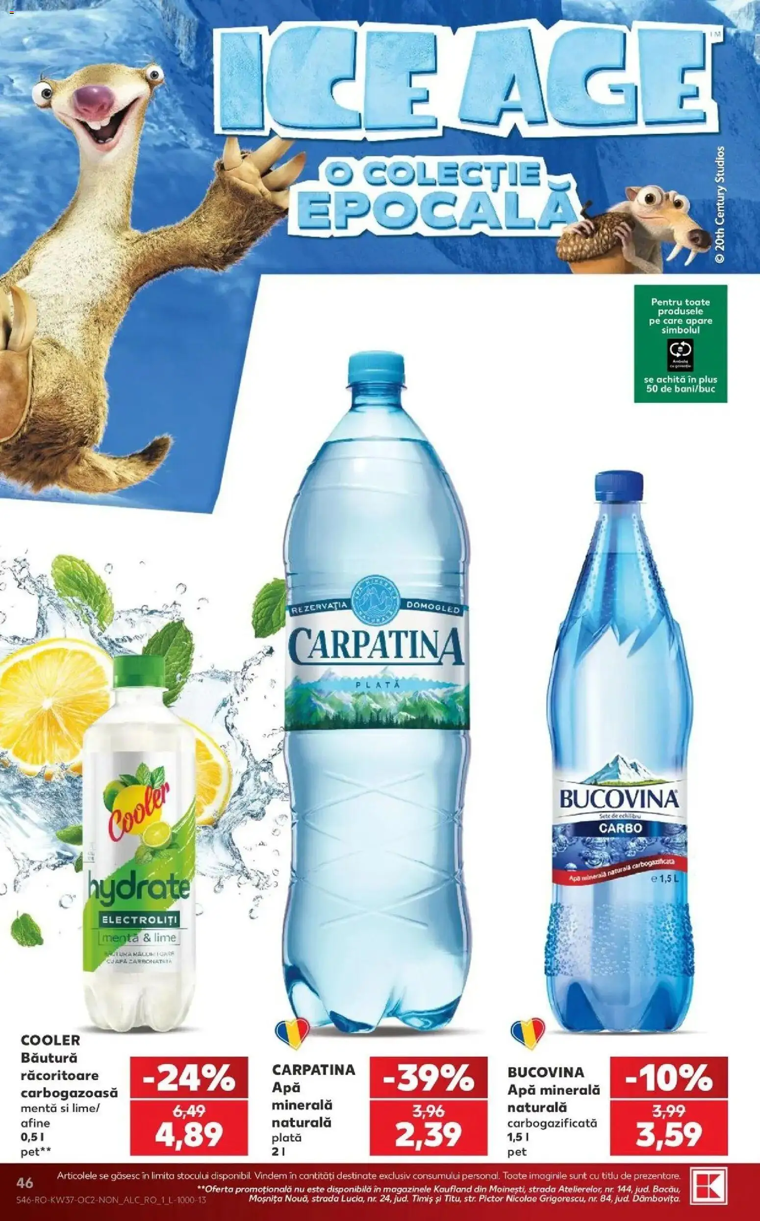 Catalog Kaufland 9 - 14 Septembrie 2026 | Pagina 46 | Produse: Lime, Cooler, Apa minerala, Apă