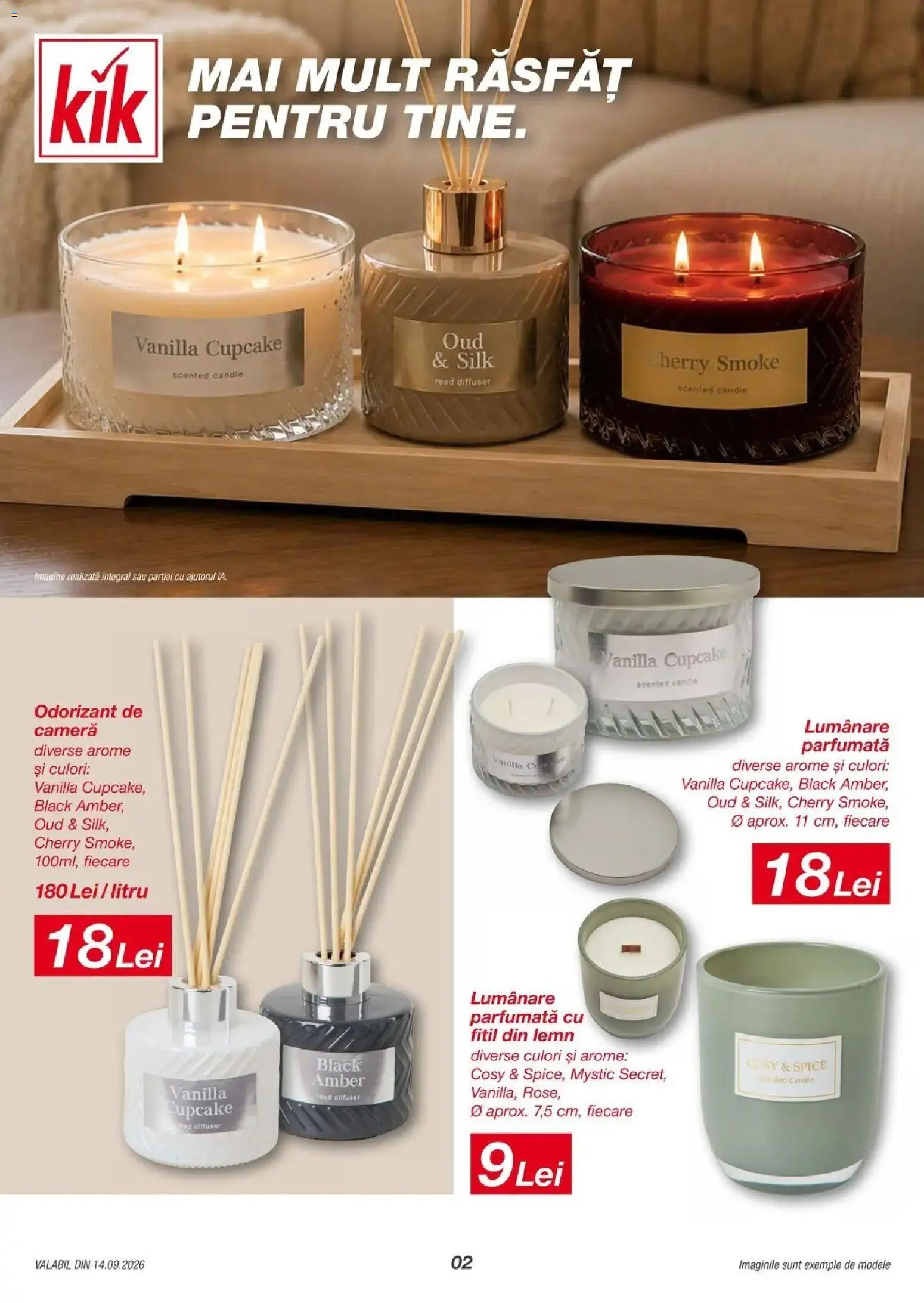 Catalog Kik 14 - 19 Septembrie 2026 | Pagina 2 | Produse: Cameră, Lumânare, Lumanare parfumata, Black