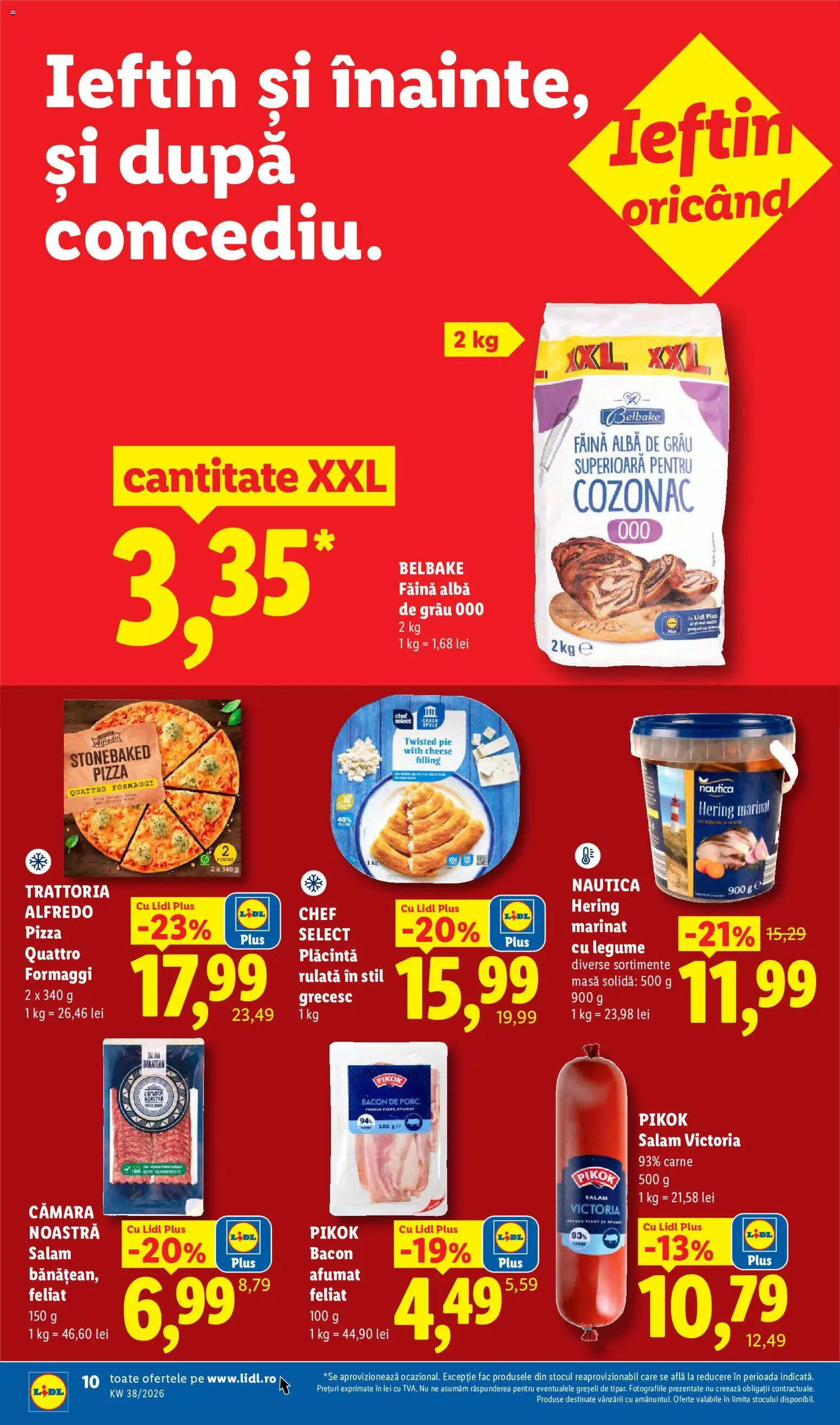 Catalog LIDL 14 - 19 Septembrie 2026 | Pagina 10 | Produse: Belbake, Pikok, Plăcintă, Pizza