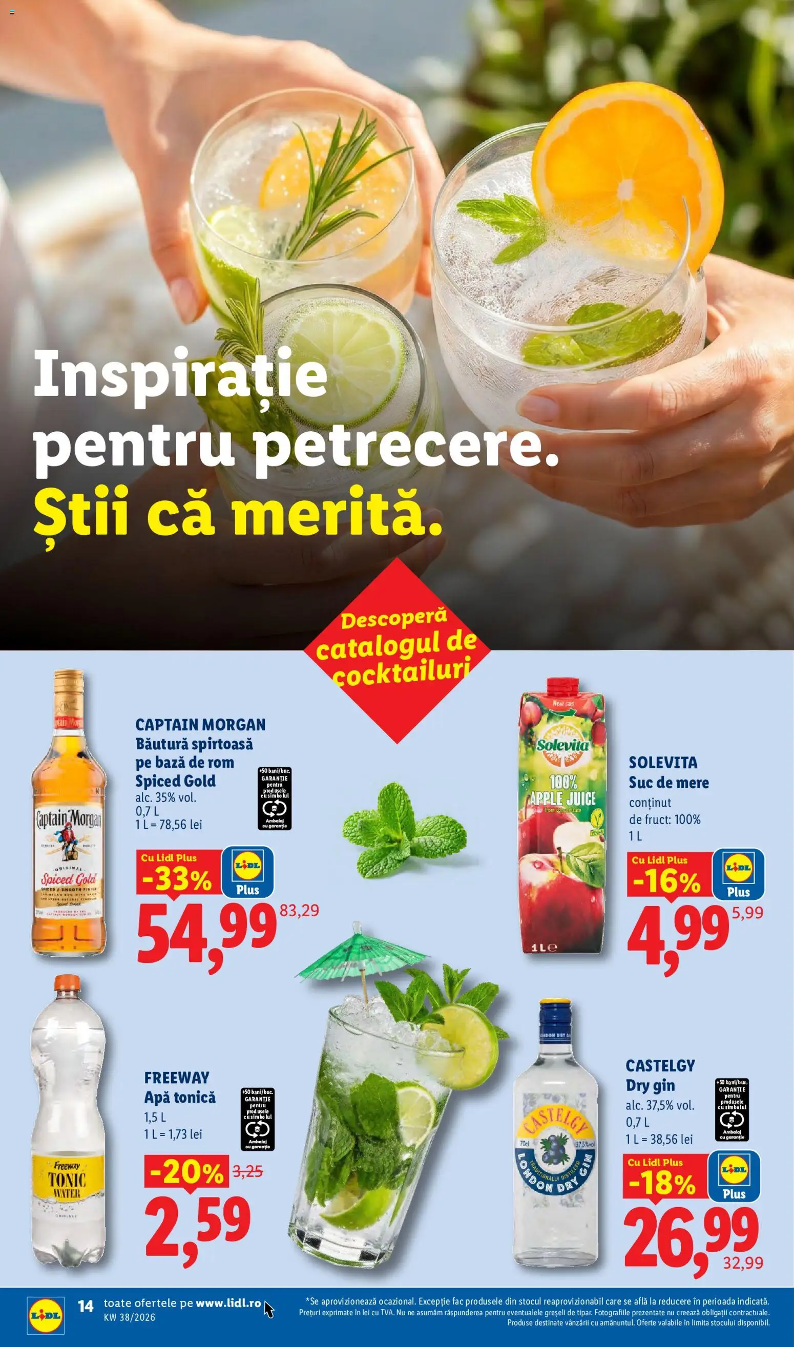Catalog LIDL 14 - 19 Septembrie 2026 | Pagina 14 | Produse: Apple, Mere, Gin, Apă