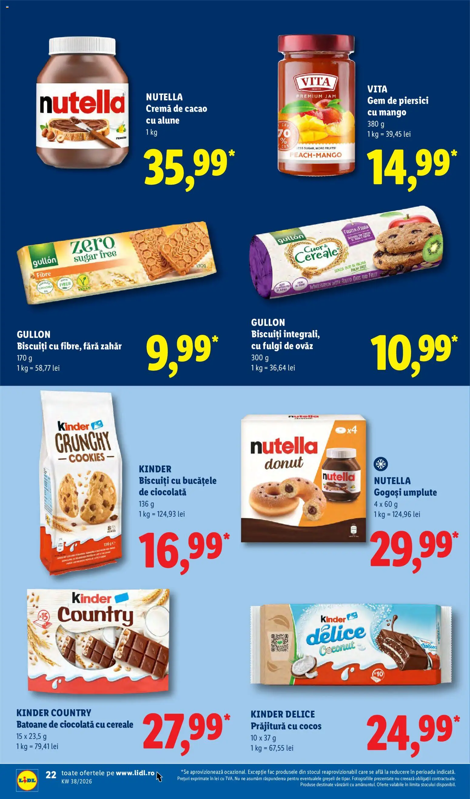 Catalog LIDL 14 - 19 Septembrie 2026 | Pagina 22 | Produse: Prăjitură, Crema de cacao, Gogoși, Zahăr