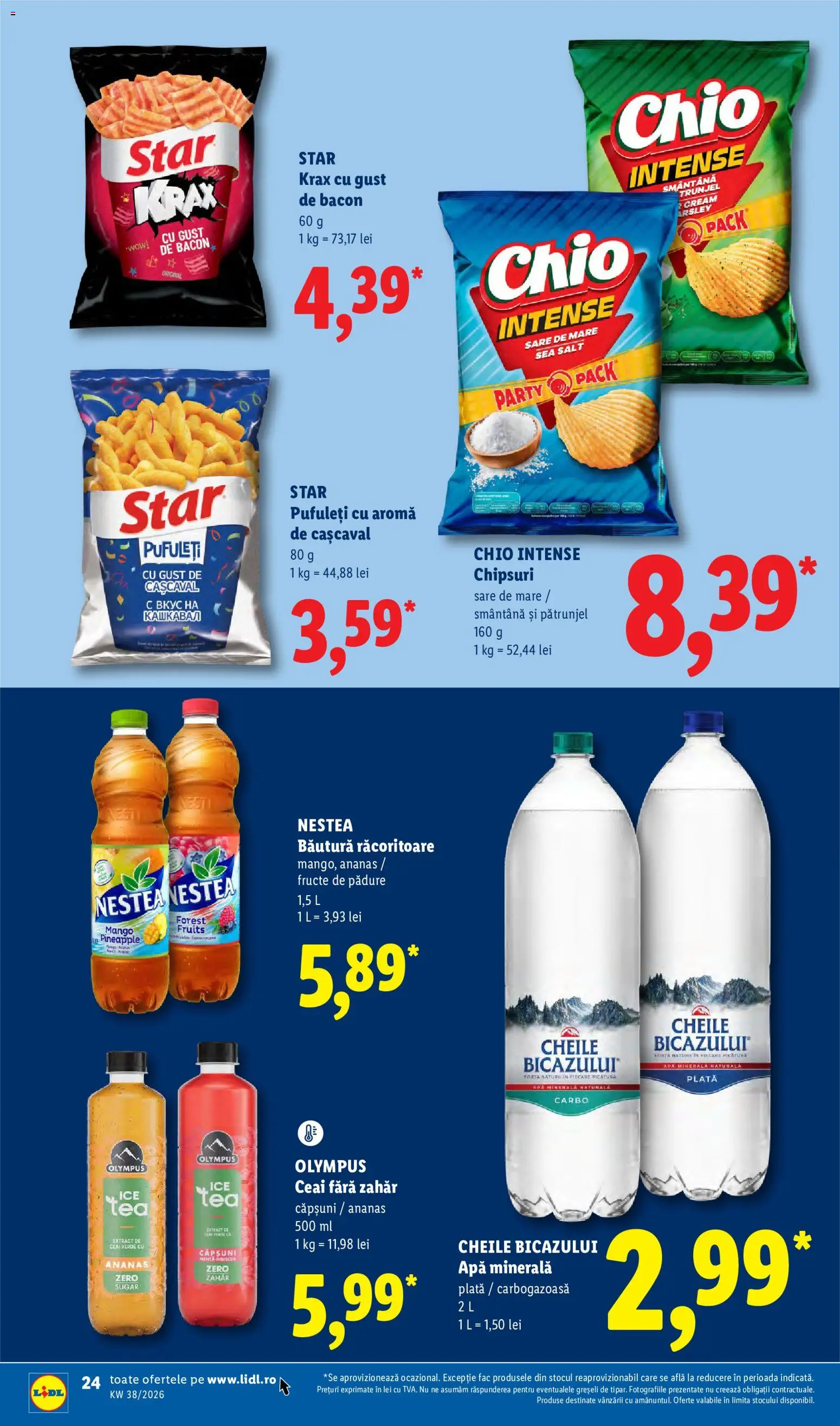 Catalog LIDL 14 - 19 Septembrie 2026 | Pagina 24 | Produse: Apa minerala plata, Bacon, Sare, Zahăr