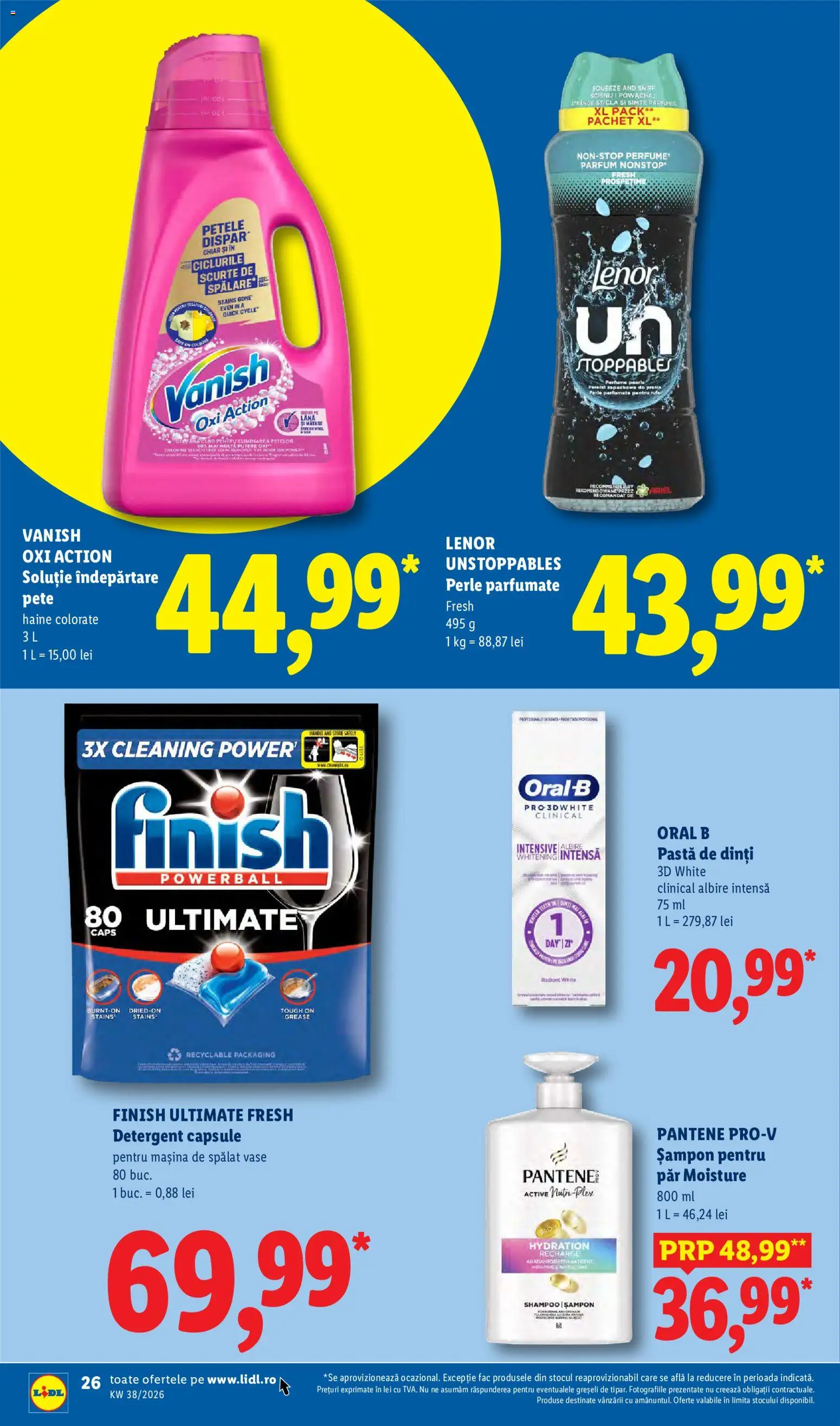 Catalog LIDL 14 - 19 Septembrie 2026 | Pagina 26 | Produse: Mașină De Spălat Vase, Vase, Pastă de dinți, Capsule pentru mașina de spălat