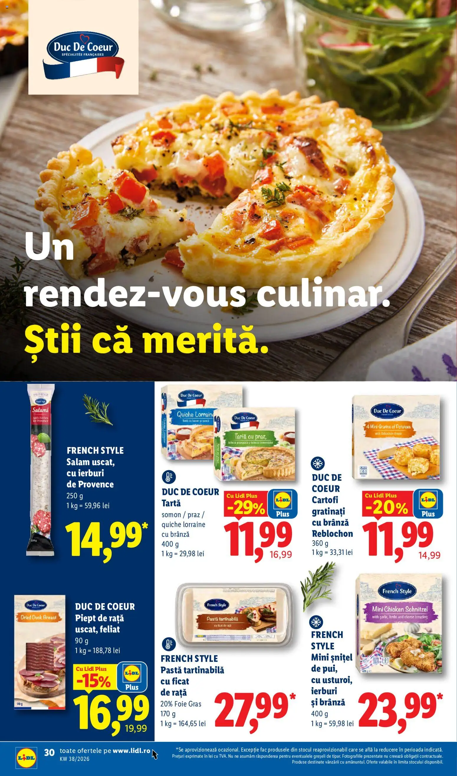 Catalog LIDL 14 - 19 Septembrie 2026 | Pagina 30 | Produse: Style, Brânză, Somon, Plus