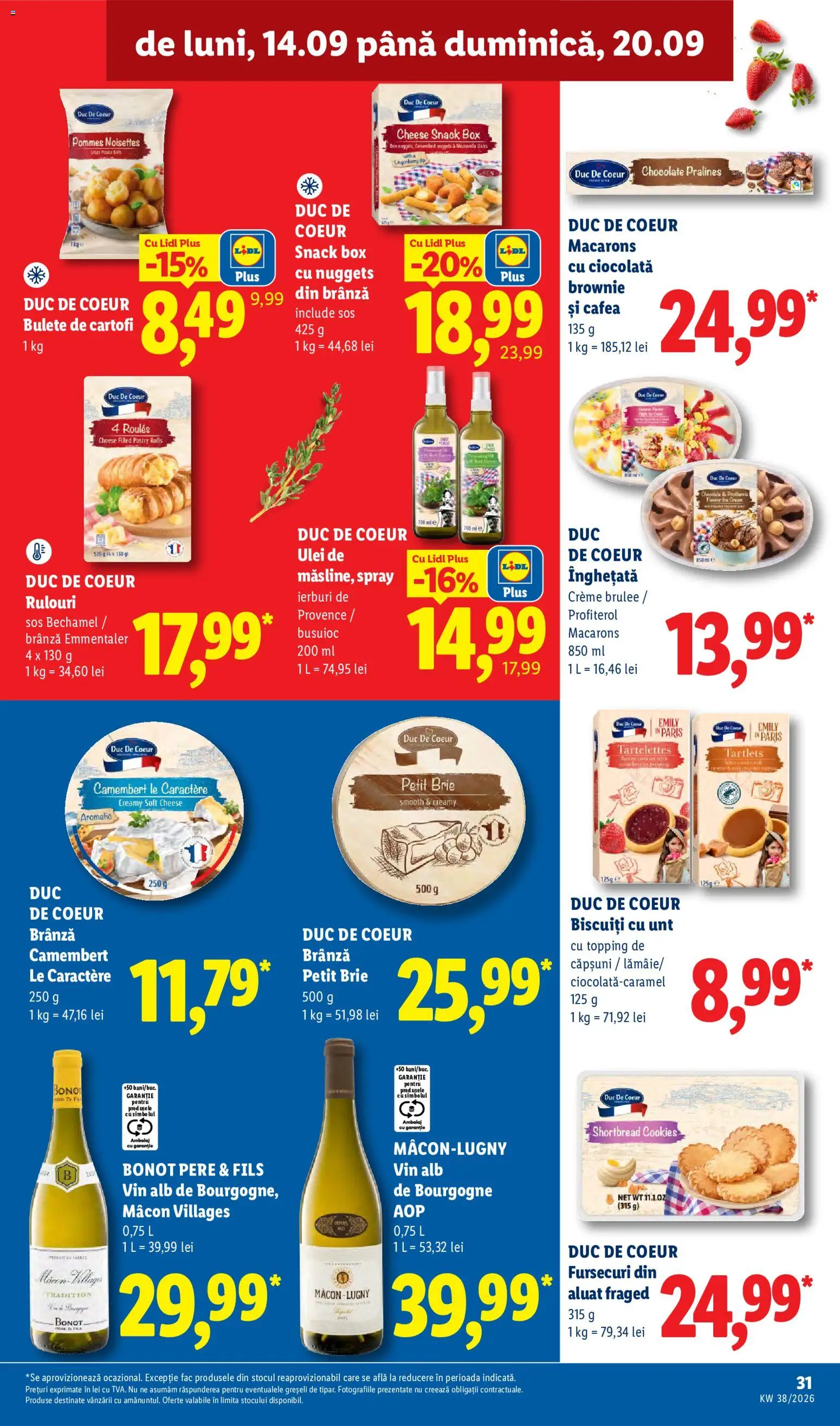 Catalog LIDL 14 - 19 Septembrie 2026 | Pagina 31 | Produse: Aluat, Mozzarella, Cafea, Macarons