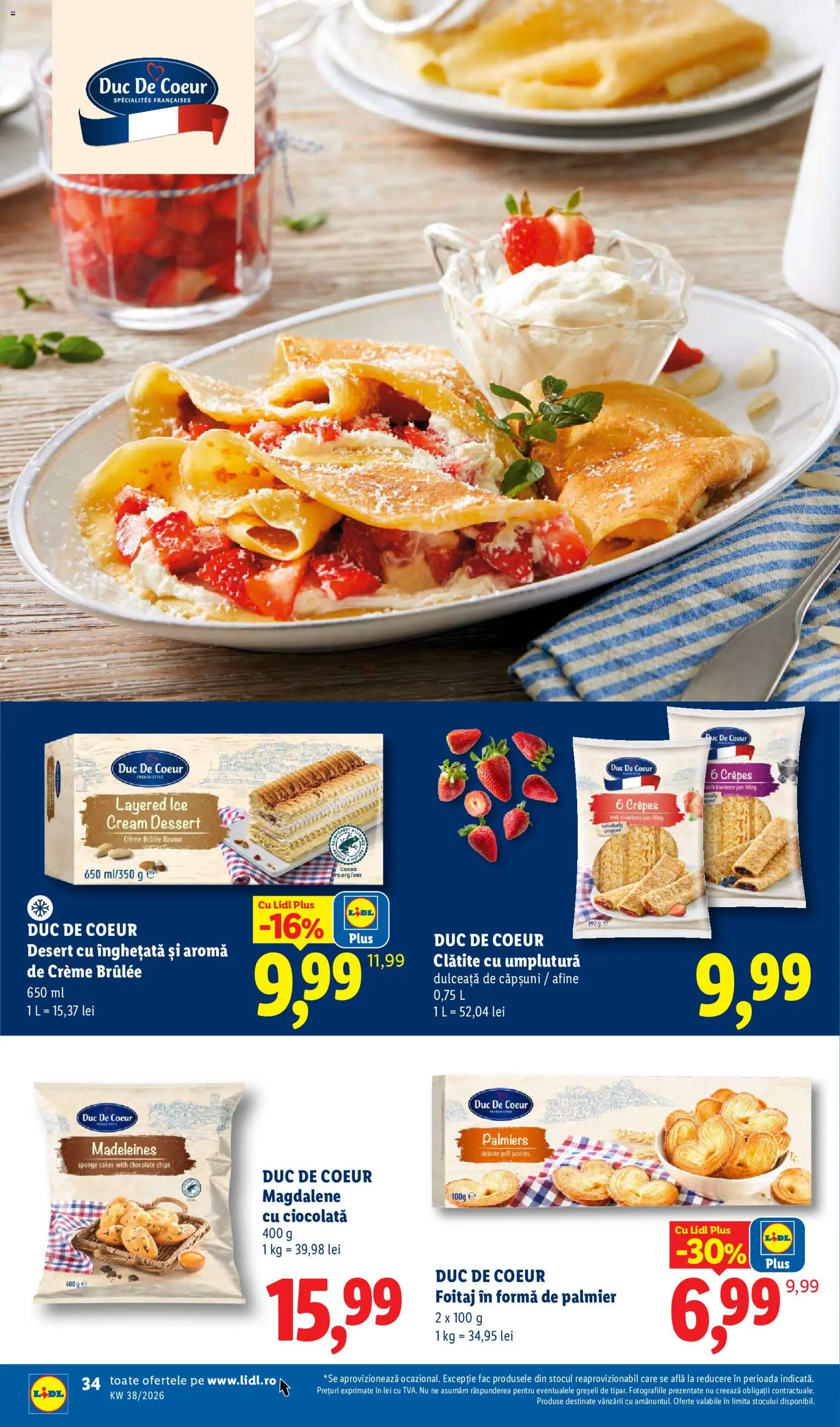 Catalog LIDL 14 - 19 Septembrie 2026 | Pagina 34 | Produse: Dulceata, Clătite, Desert, Plus