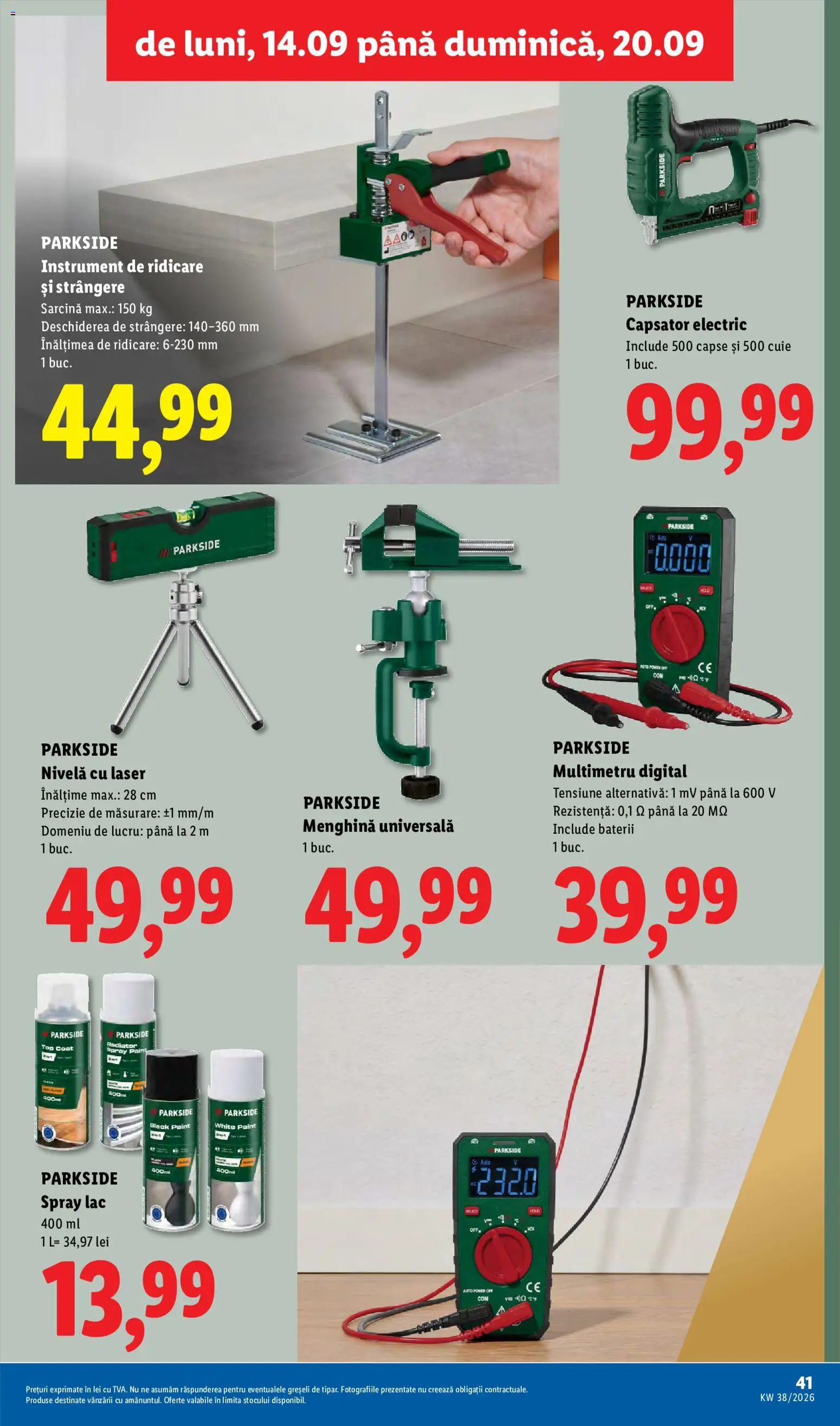 Catalog LIDL 14 - 19 Septembrie 2026 | Pagina 41 | Produse: Top coat, Top, Baterii, Black