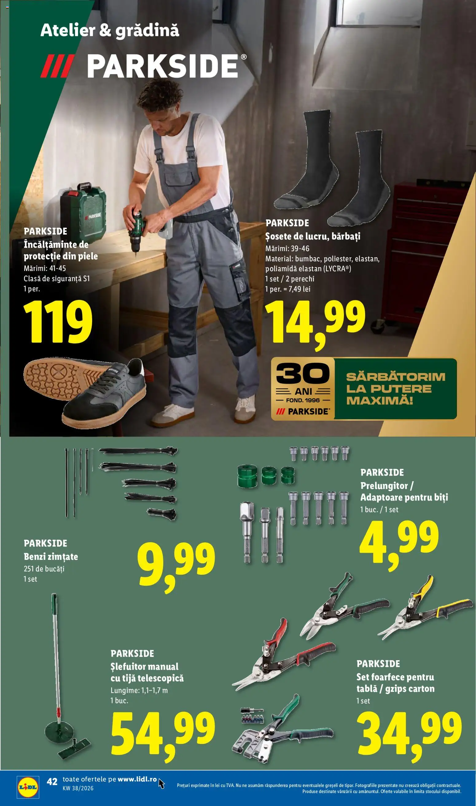 Catalog LIDL 14 - 19 Septembrie 2026 | Pagina 42 | Produse: Gradina, Sport, Incaltaminte, Șosete