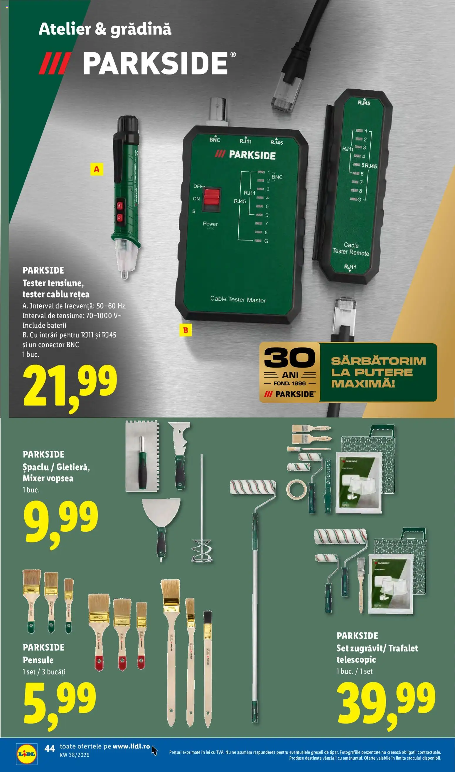 Catalog LIDL 14 - 19 Septembrie 2026 | Pagina 44 | Produse: Cablu, Conector, Mixer, Trafalet