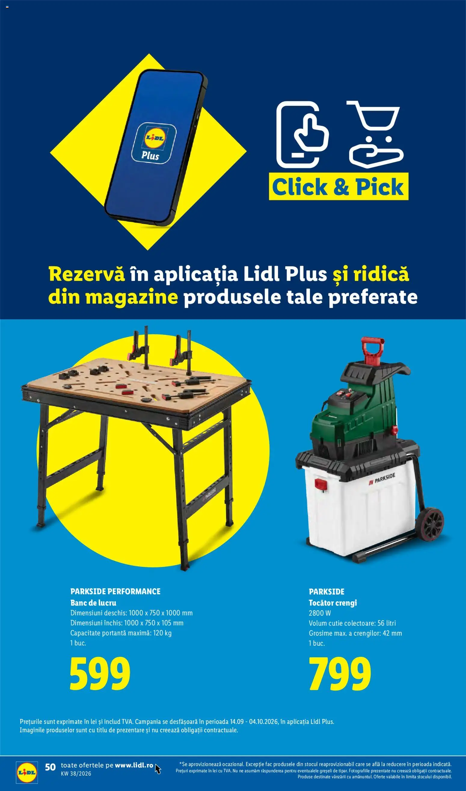 Catalog LIDL 14 - 19 Septembrie 2026 | Pagina 50 | Produse: Parkside, Cutie, Tocător, Plus