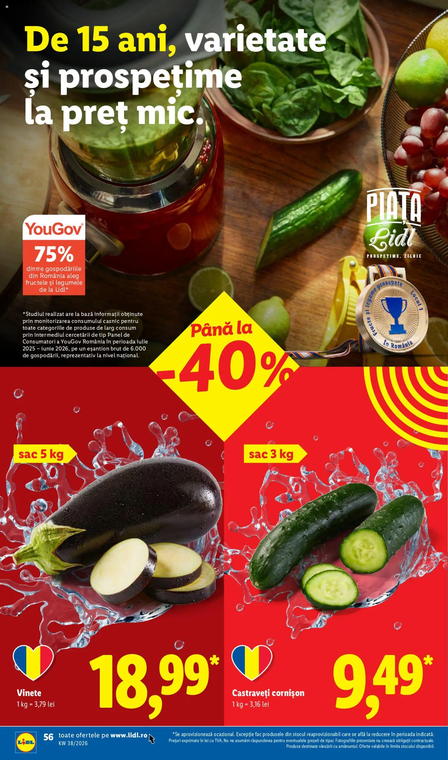 Catalog LIDL 14 - 19 Septembrie 2026 | Pagina 56 | Produse: Sac, Castraveți, Tip, Fructe