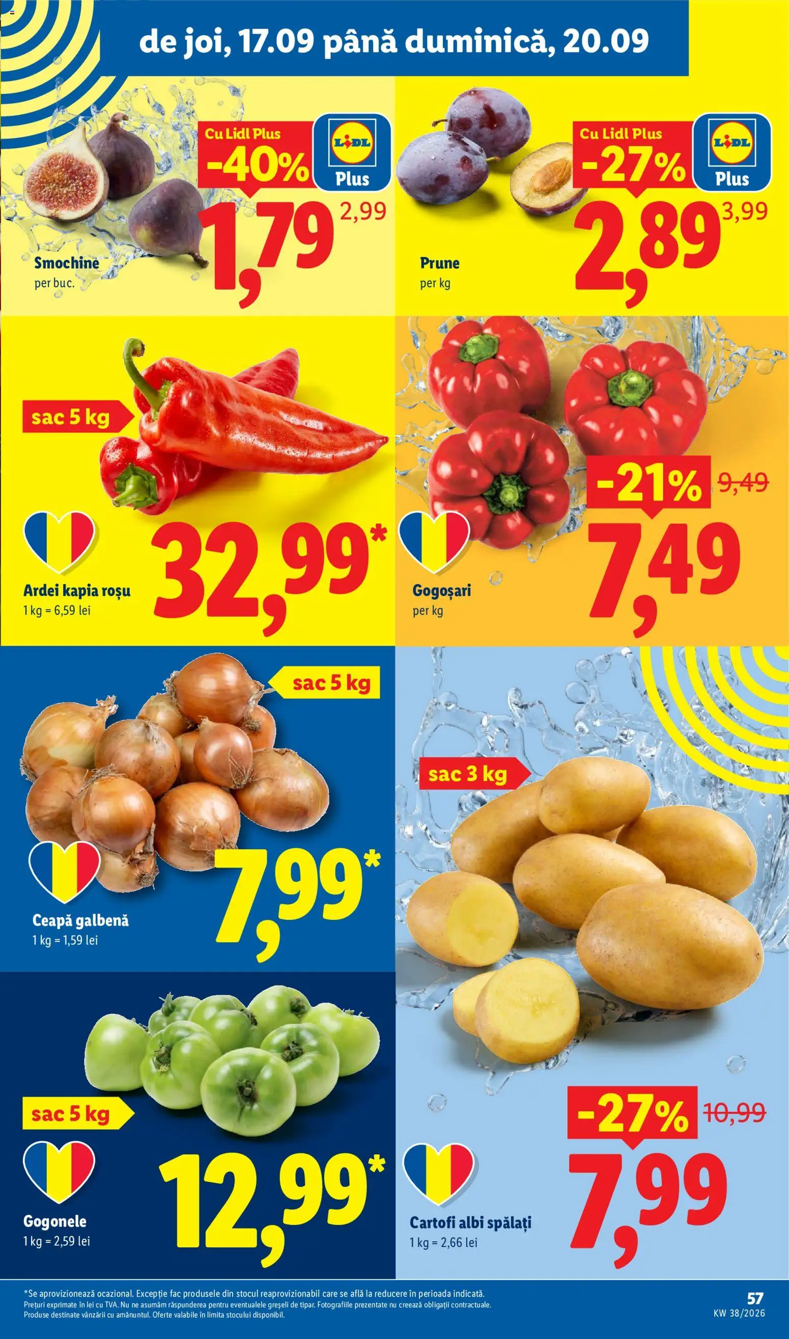 Catalog LIDL 14 - 19 Septembrie 2026 | Pagina 57 | Produse: Ardei, Sac, Ceapă, Plus
