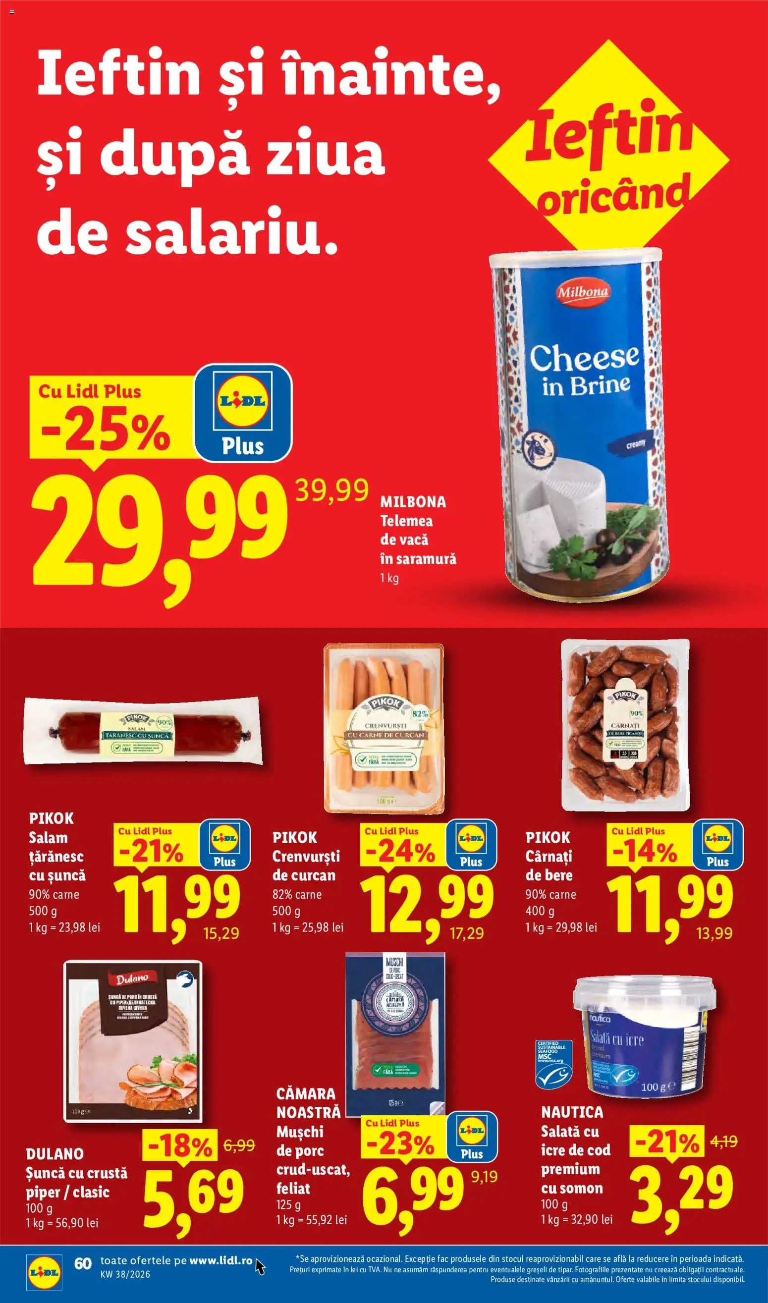Catalog LIDL 14 - 19 Septembrie 2026 | Pagina 60 | Produse: Premium, Mușchi, Salată, Cârnați