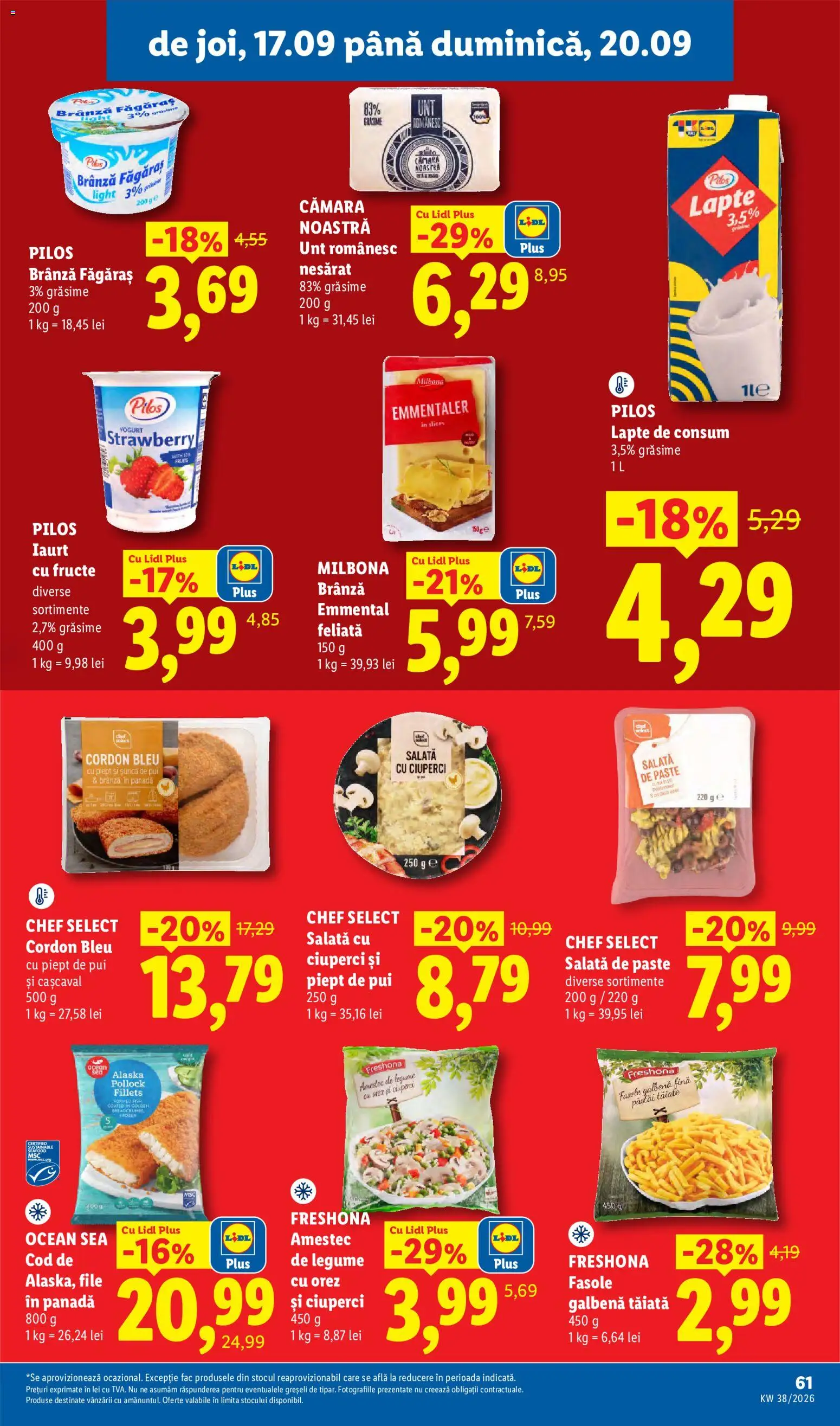 Catalog LIDL 14 - 19 Septembrie 2026 | Pagina 61 | Produse: Lapte, Unt, Iaurt, Orez
