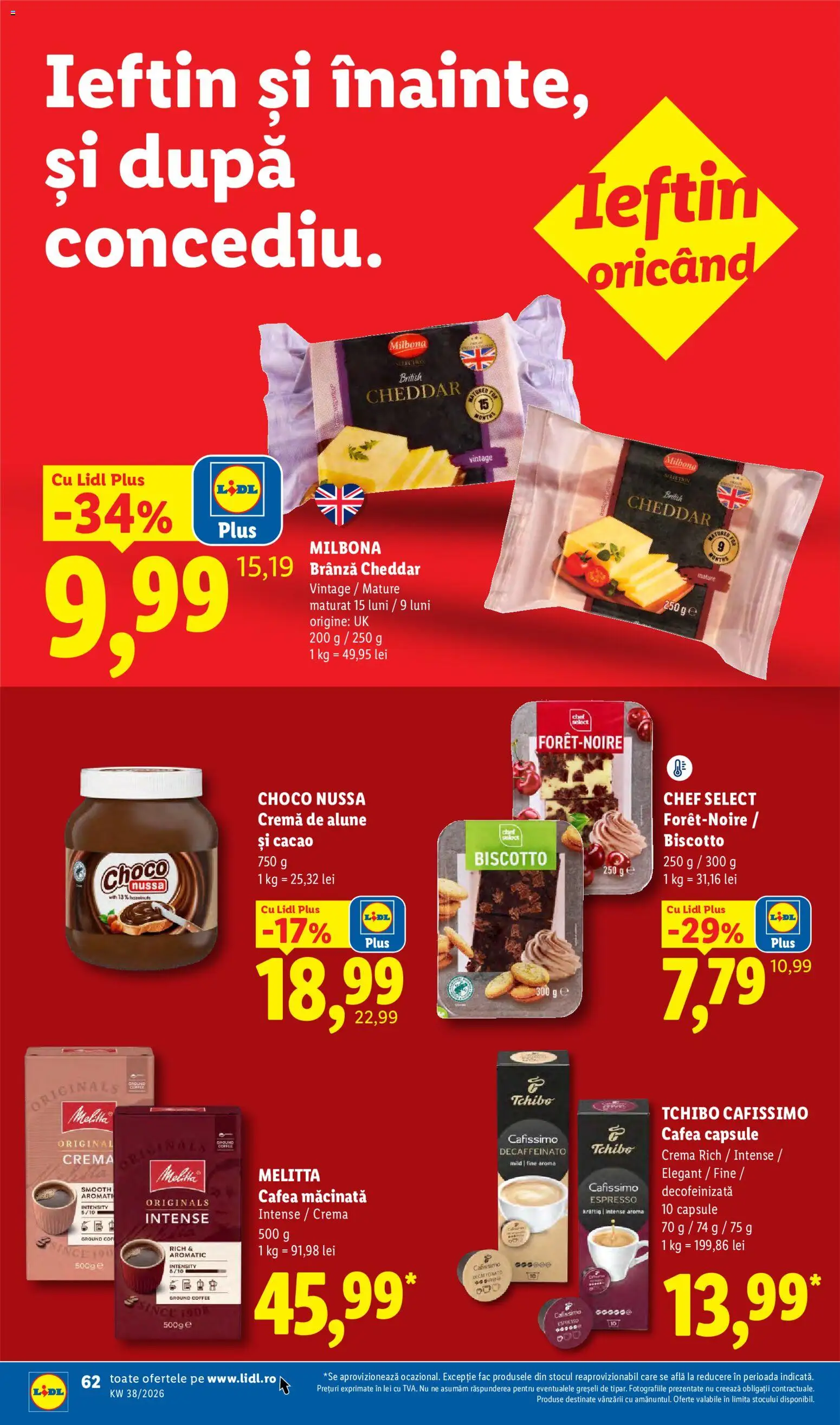 Catalog LIDL 14 - 19 Septembrie 2026 | Pagina 62 | Produse: Alune, Brânză, Cremă, Plus