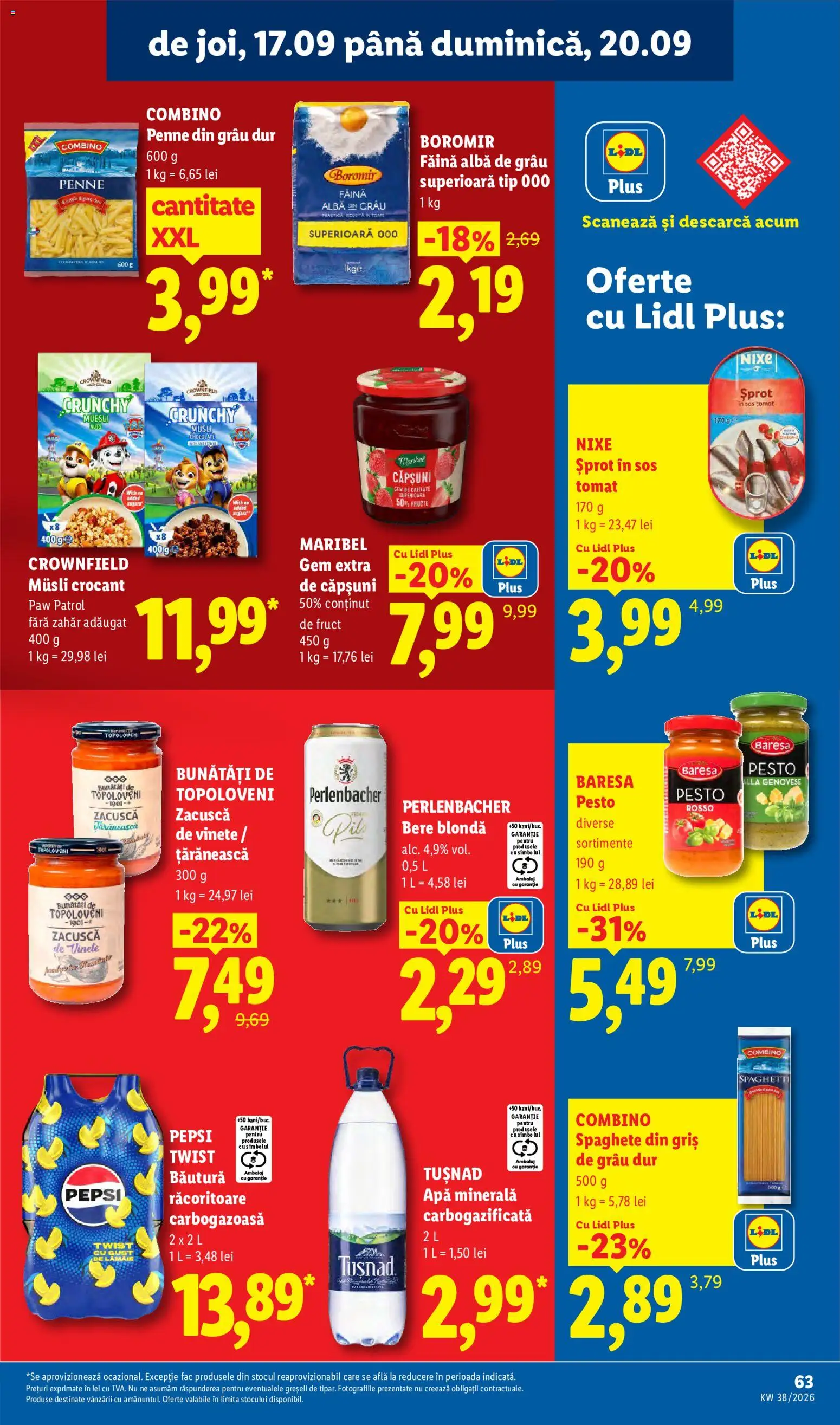 Catalog LIDL 14 - 19 Septembrie 2026 | Pagina 63 | Produse: Bere, Combino, Căpșuni, Zacuscă