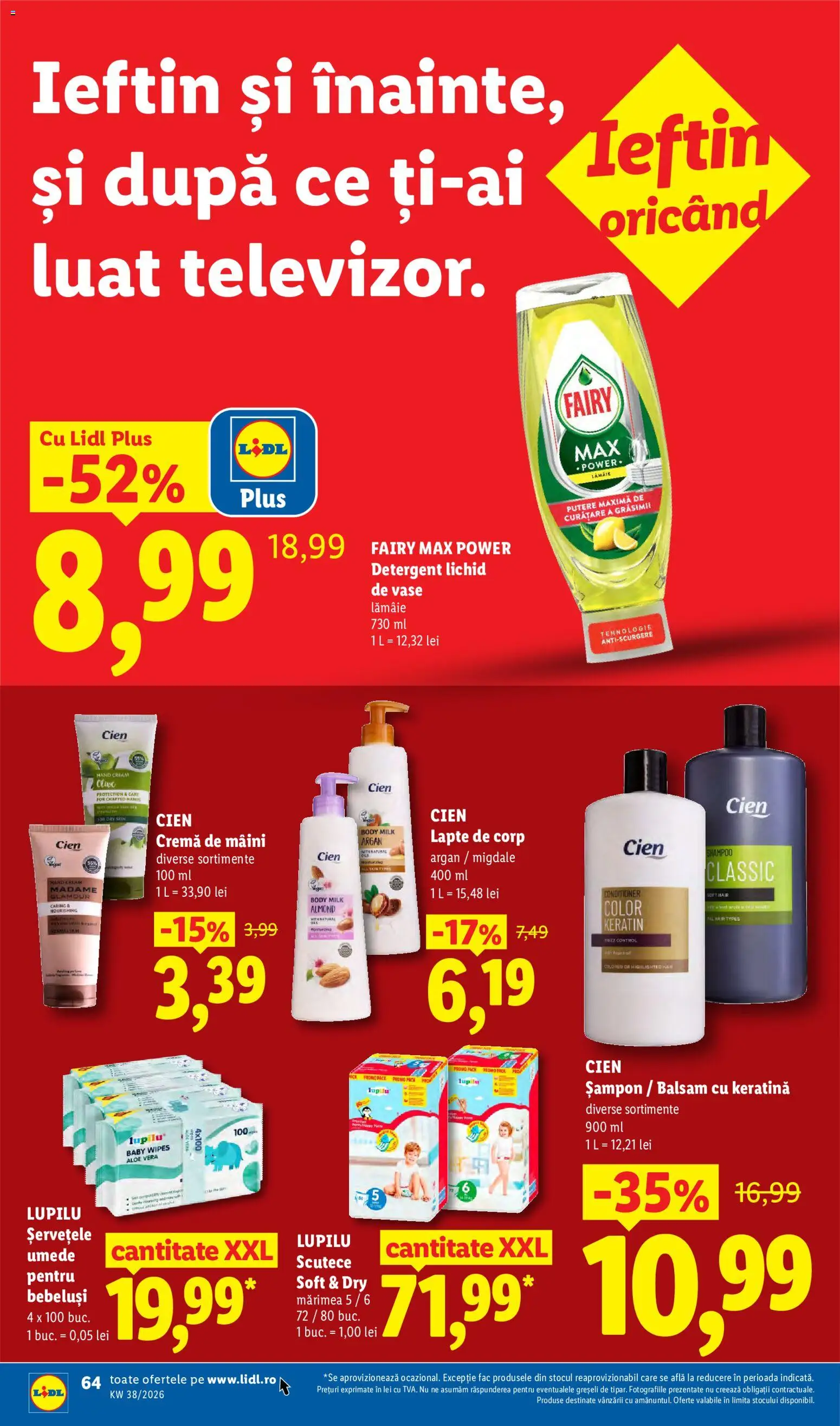 Catalog LIDL 14 - 19 Septembrie 2026 | Pagina 64 | Produse: Baby, Cien, Cremă de mâini, Plus