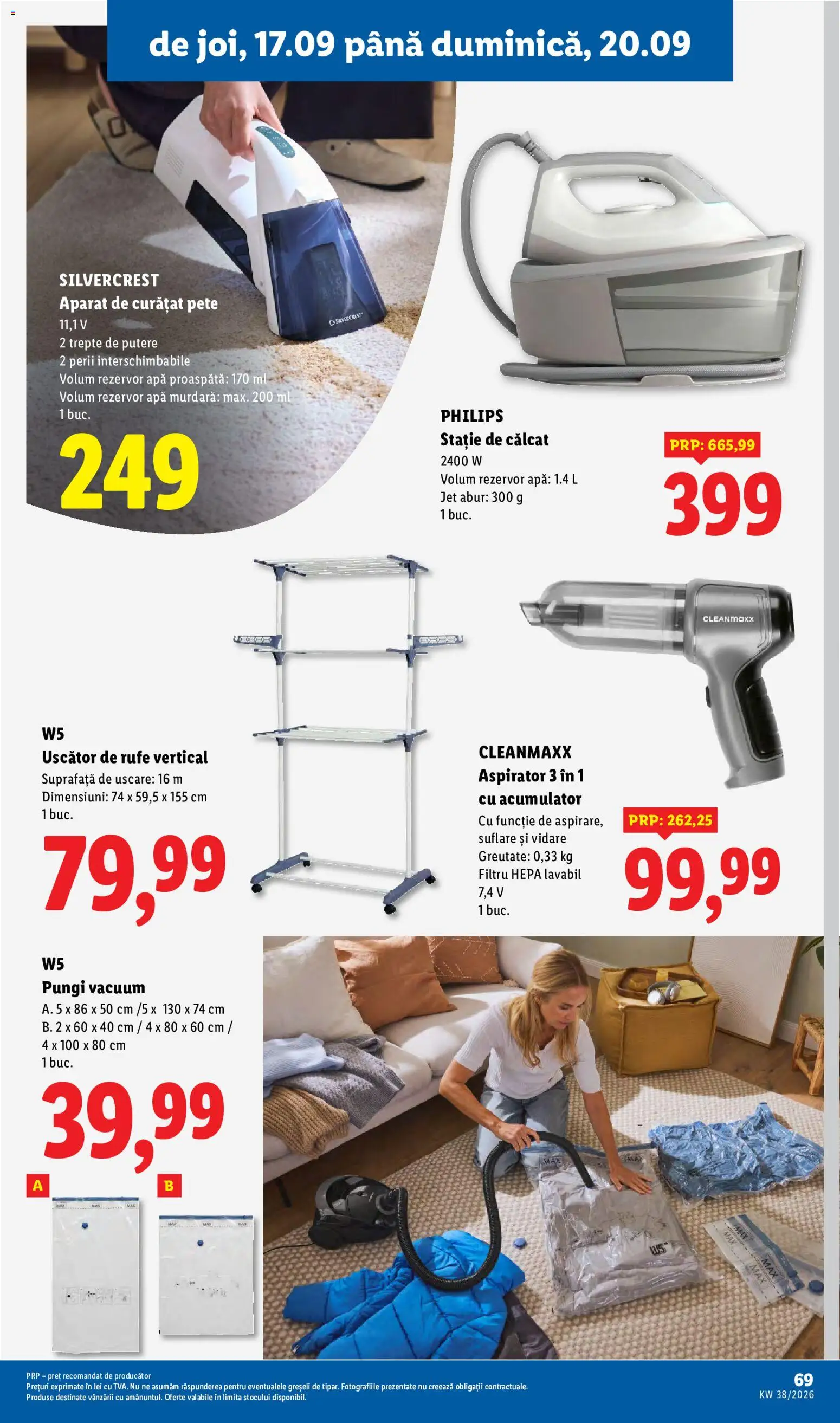 Catalog LIDL 14 - 19 Septembrie 2026 | Pagina 69 | Produse: Philips, Uscător, Uscător de Rufe, Apă