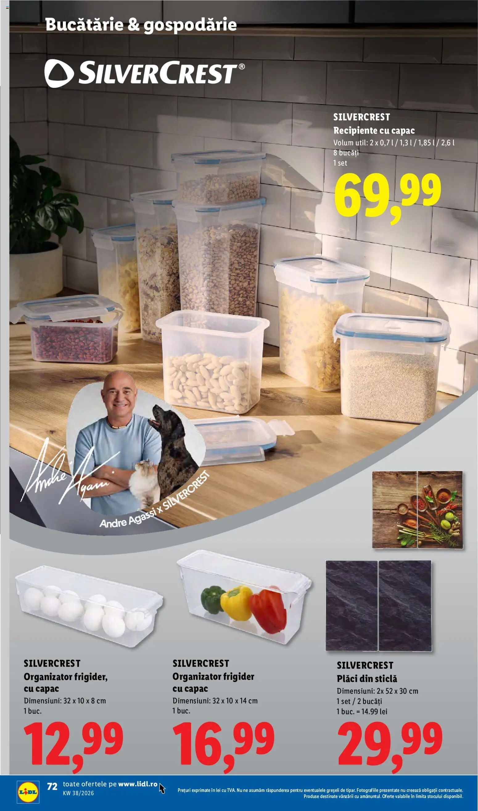 Catalog LIDL 14 - 19 Septembrie 2026 | Pagina 72 | Produse: Frigider, Bucătărie, Sticla cu capac, Organizator
