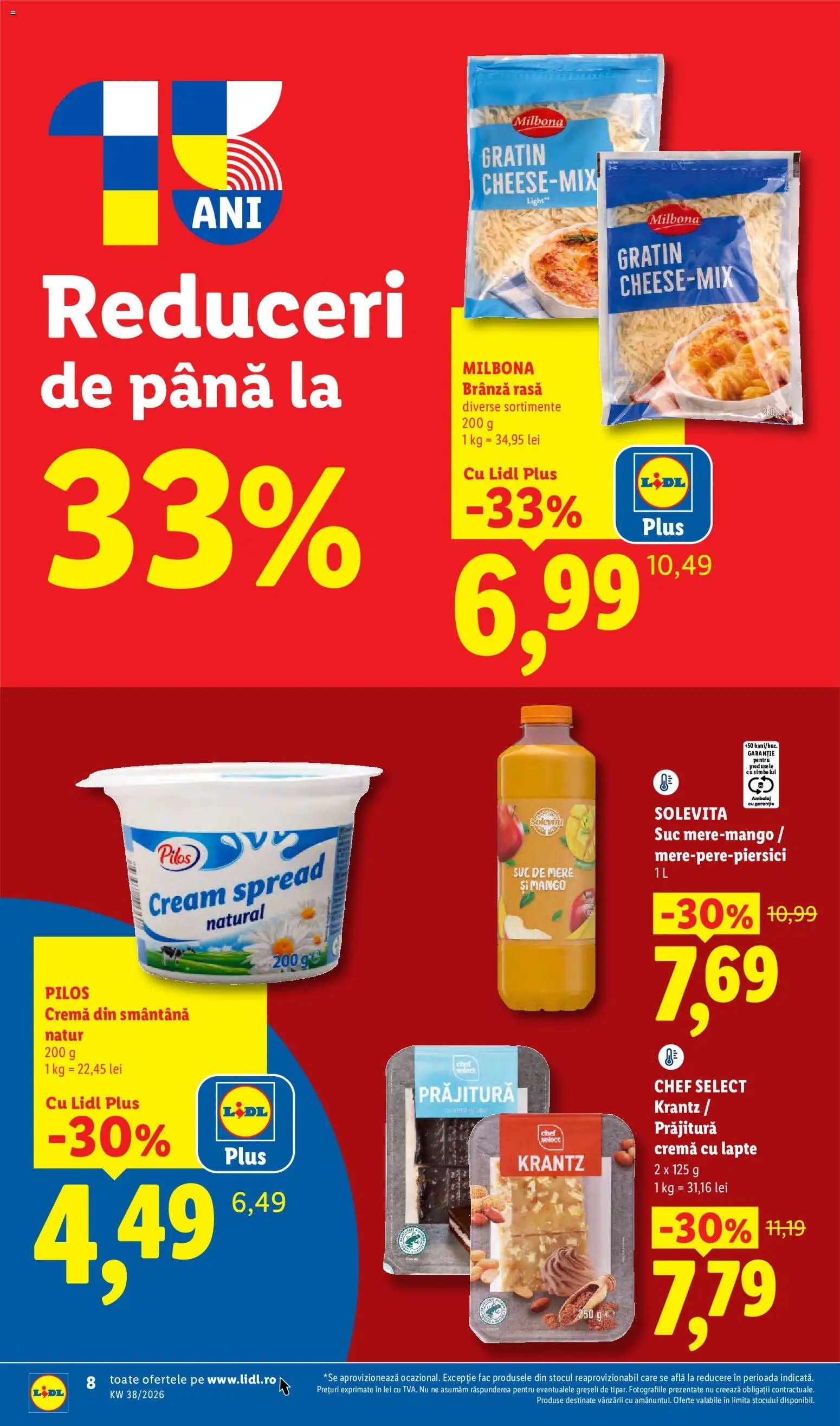 Catalog LIDL 14 - 19 Septembrie 2026 | Pagina 8 | Produse: Pilos, Brânză, Plus, Mango