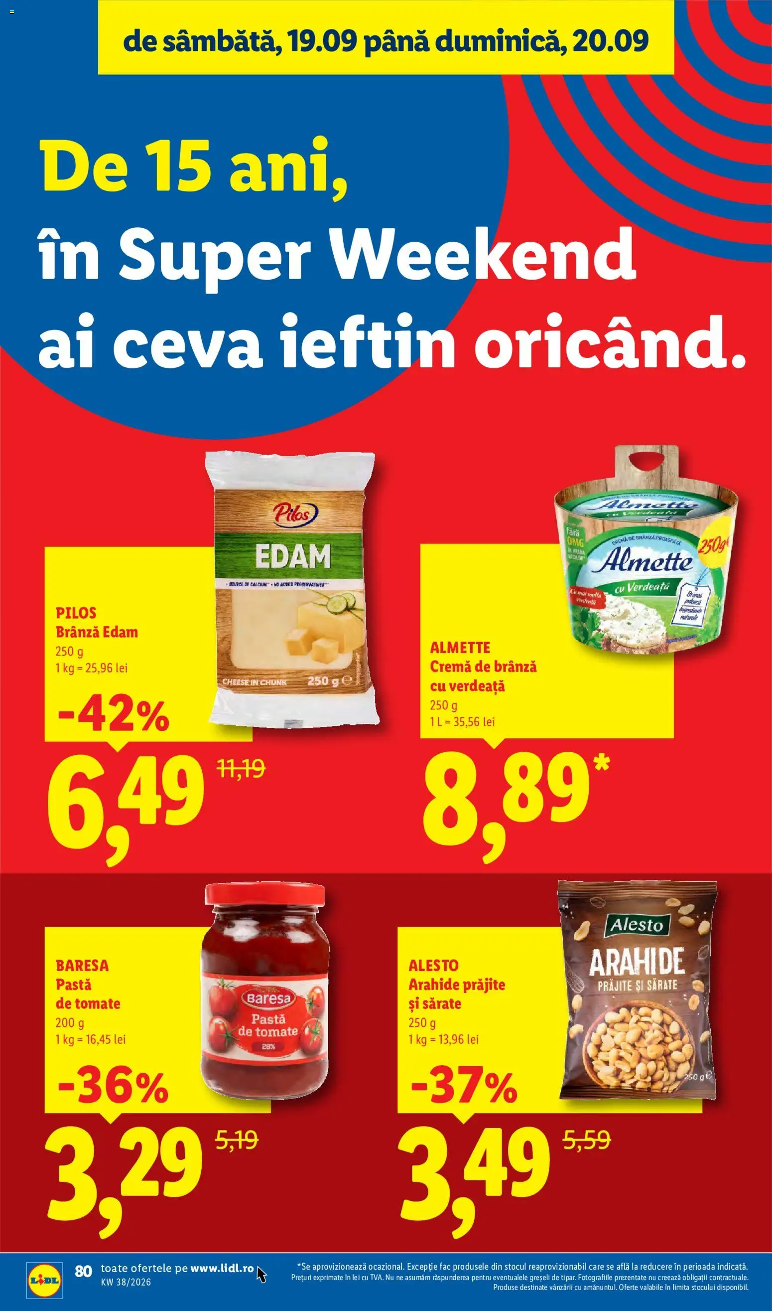 Catalog LIDL 14 - 19 Septembrie 2026 | Pagina 80 | Produse: Arahide, Brânză, Cremă, Verdeață