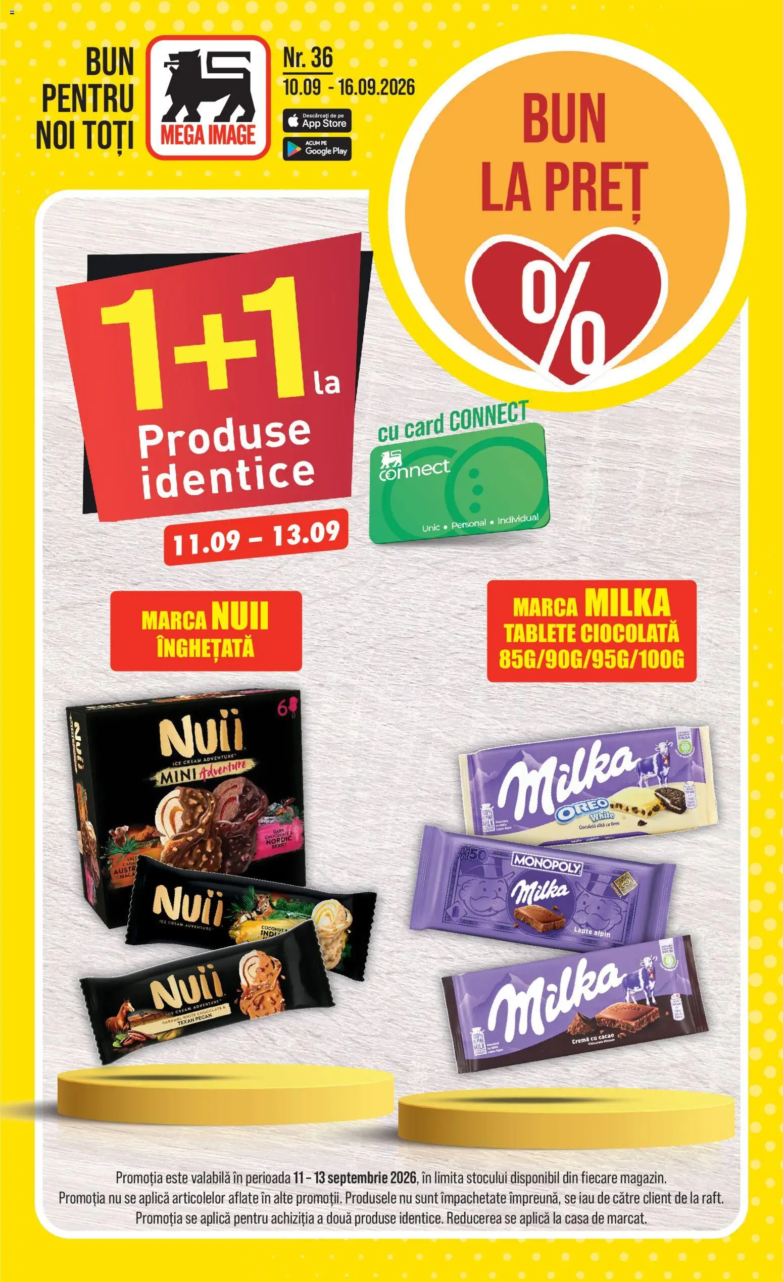 Catalog Mega Image 10 - 15 Septembrie 2026 | Pagina 1 | Produse: Alba, Cremă, Cacao, Înghețată