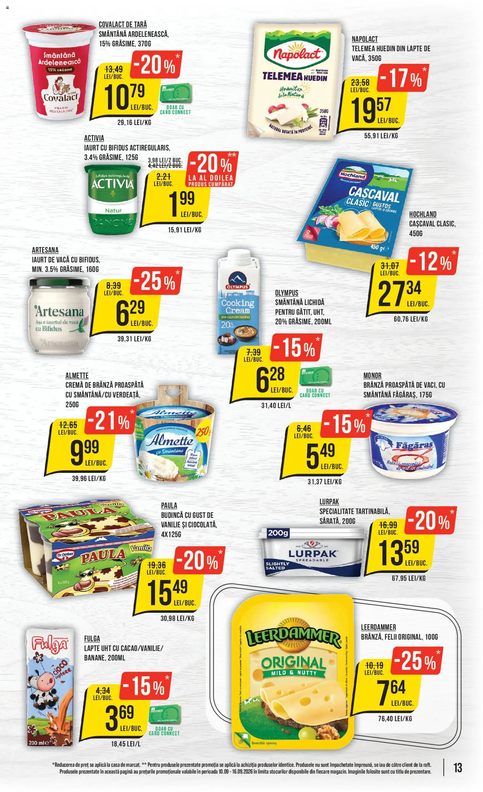 Catalog Mega Image 10 - 15 Septembrie 2026 | Pagina 13 | Produse: Brânză, Hochland, Smântână, Activia