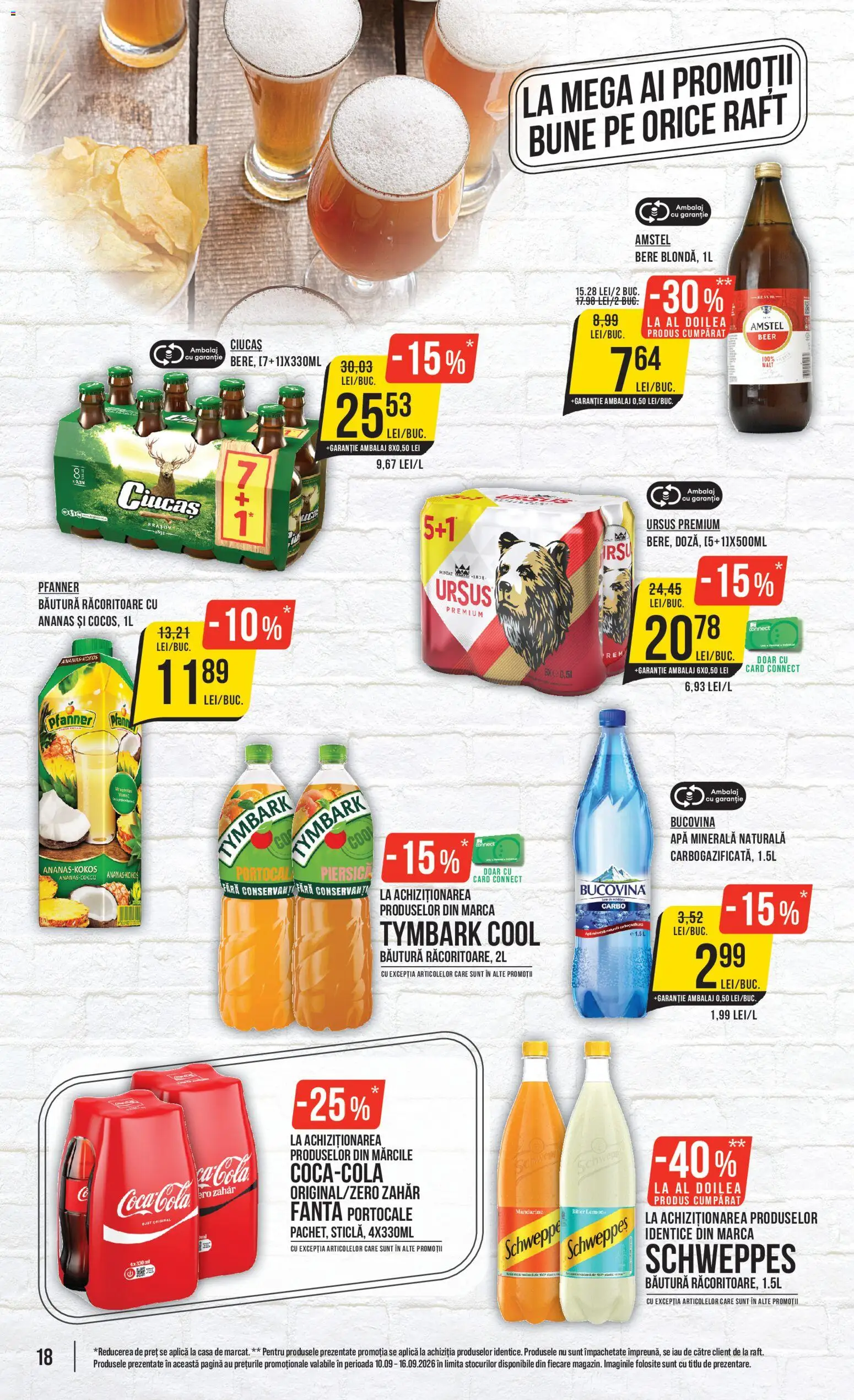 Catalog Mega Image 10 - 15 Septembrie 2026 | Pagina 18 | Produse: Premium, Bautura racoritoare, Apa minerala, Ananas