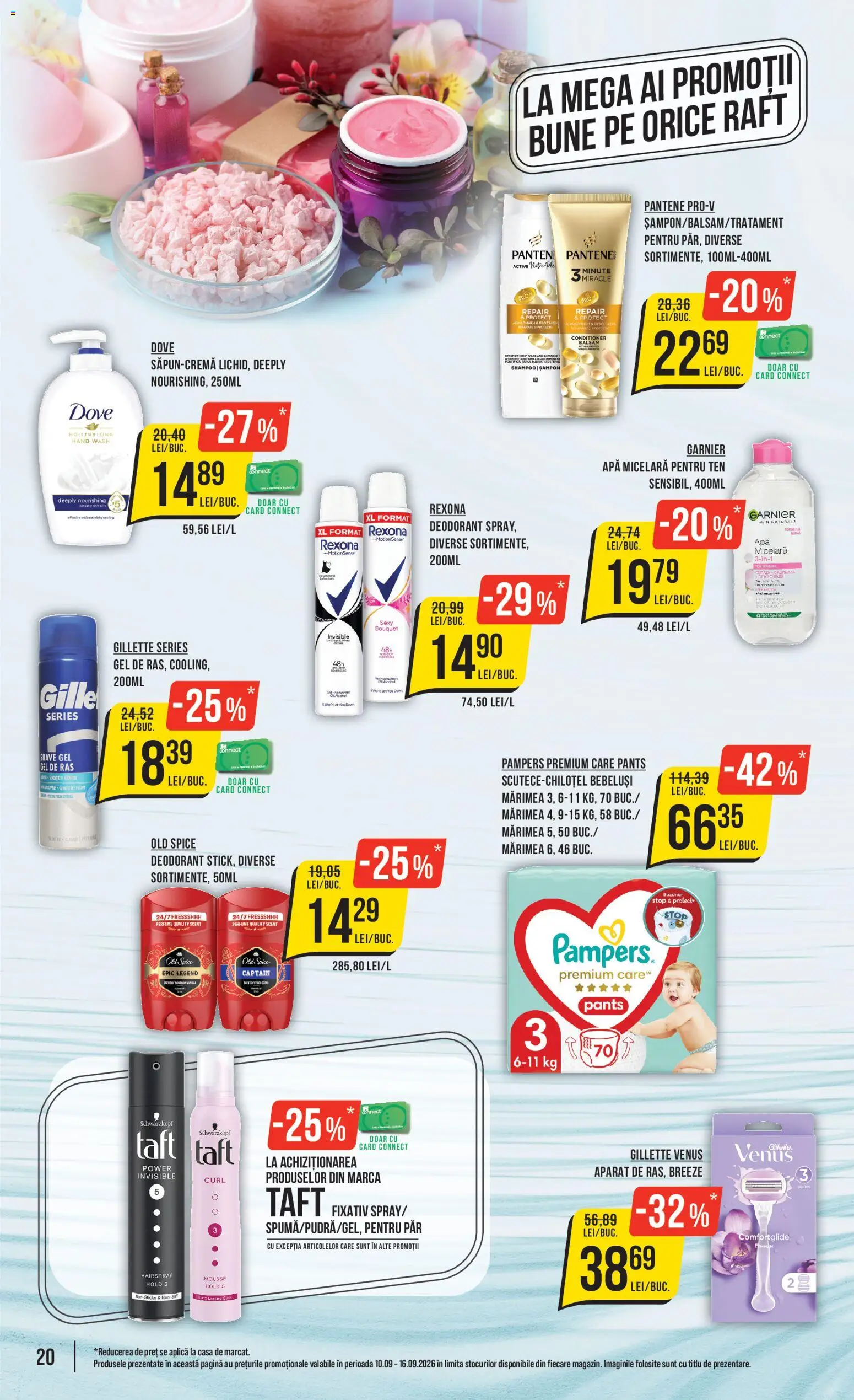 Catalog Mega Image 10 - 15 Septembrie 2026 | Pagina 20 | Produse: Pampers, Raft, Aparat, Gillette Venus