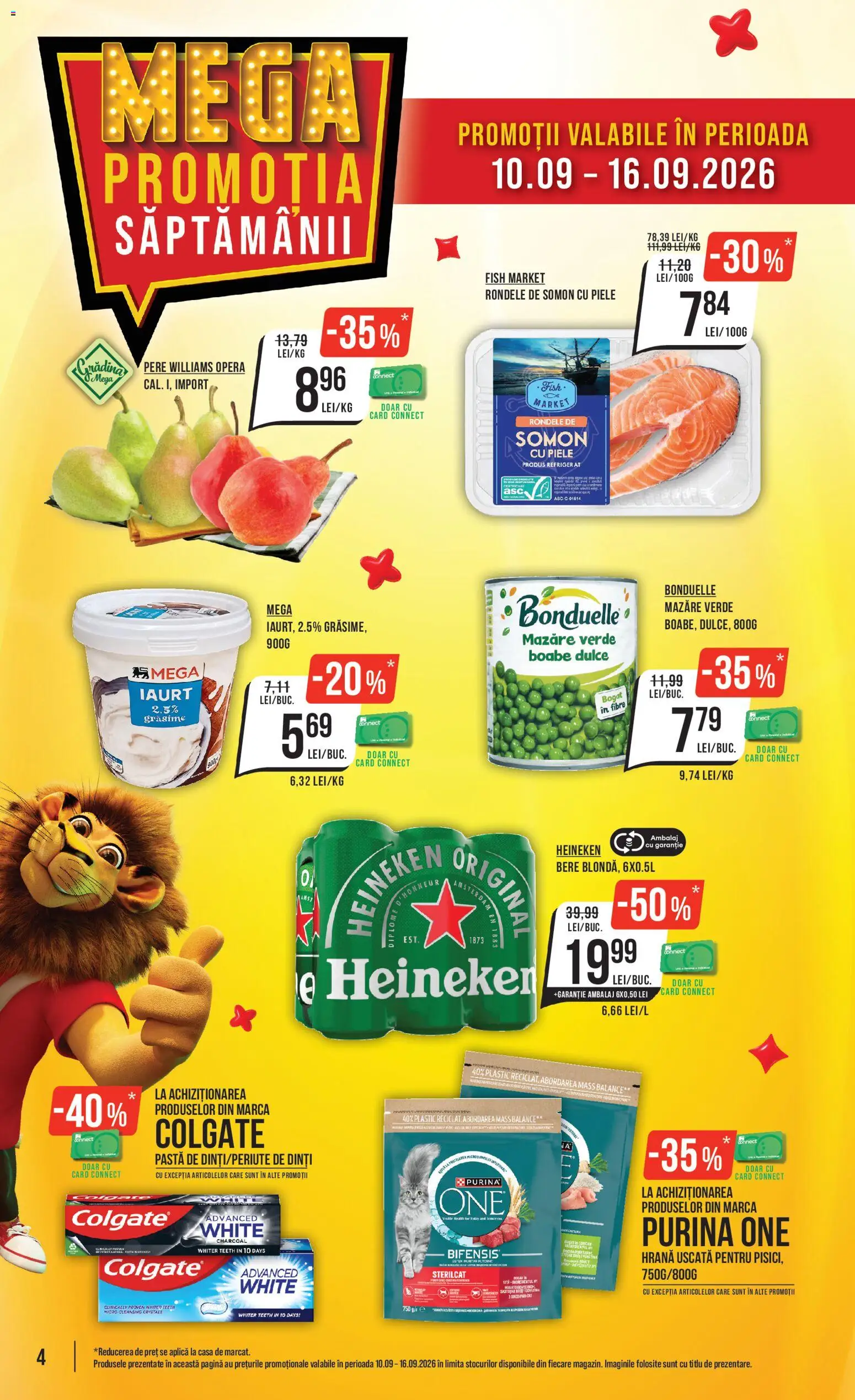 Catalog Mega Image 10 - 15 Septembrie 2026 | Pagina 4 | Produse: Mazăre, Somon, Bere, Pere