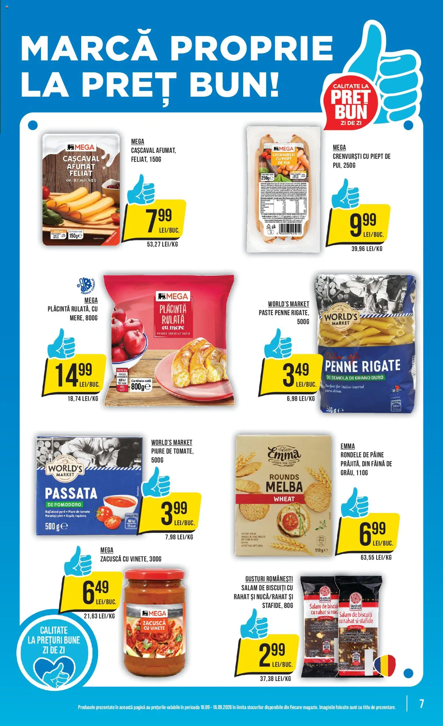 Catalog Mega Image 10 - 15 Septembrie 2026 | Pagina 7 | Produse: Crenvurști, Plăcintă, Paste, Zacuscă
