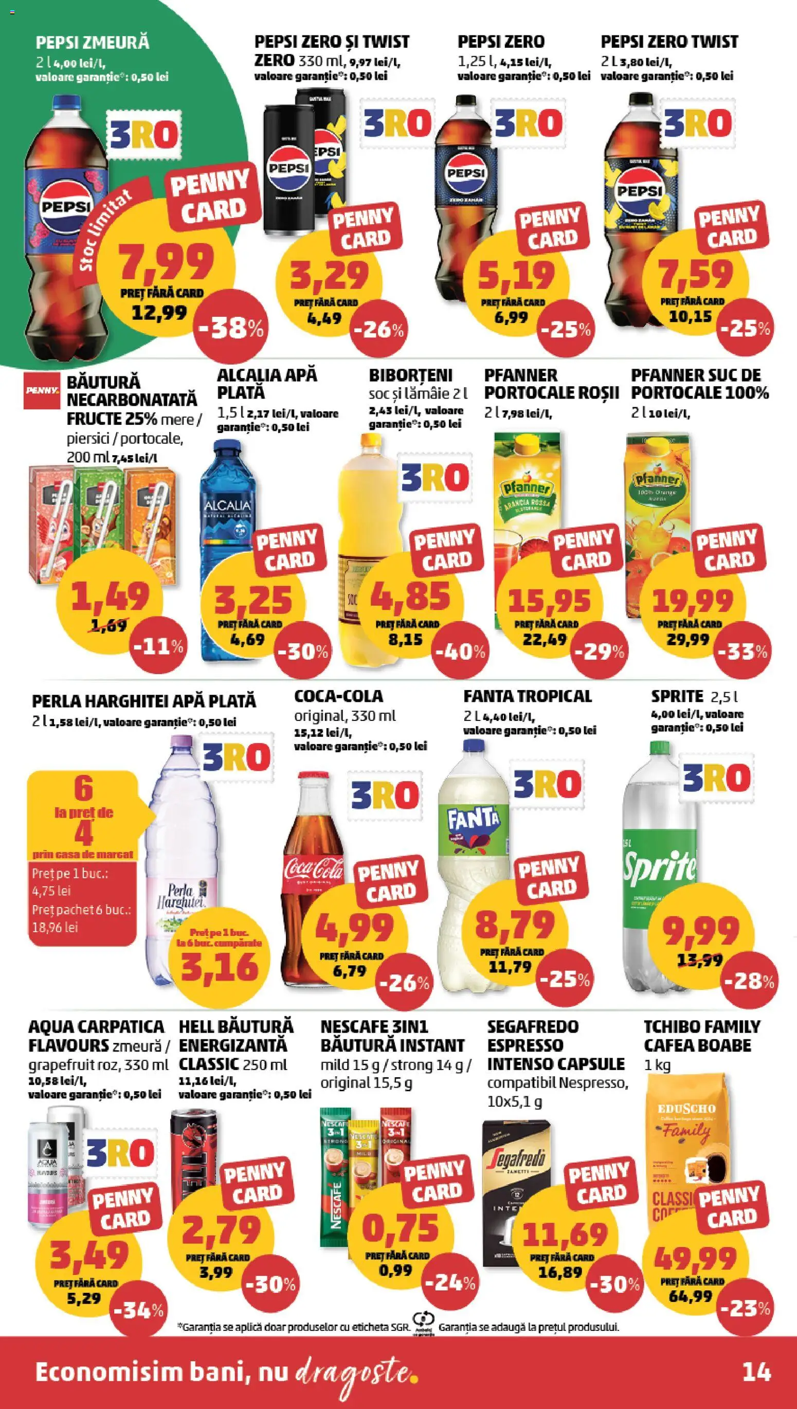Catalog PENNY Market 9 - 14 Septembrie 2026 | Pagina 14 | Produse: Coca cola, Băutură energizantă, Portocale, Piersici