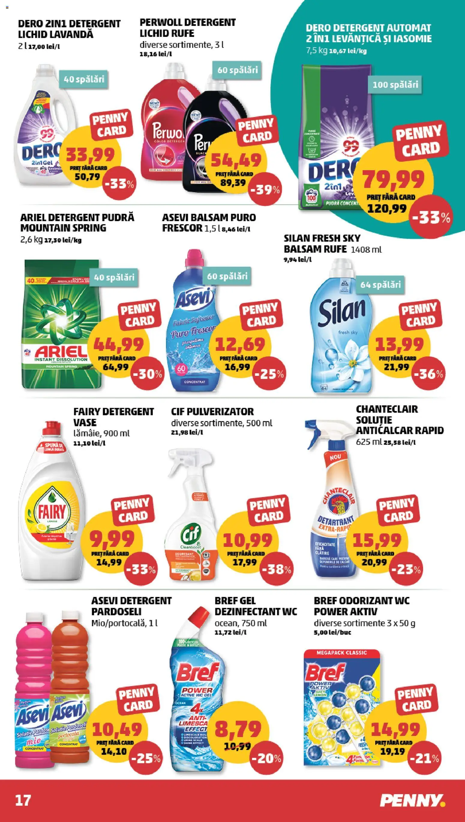 Catalog PENNY Market 9 - 14 Septembrie 2026 | Pagina 17 | Produse: Detergent Automat, Vase, Gel dezinfectant, Power