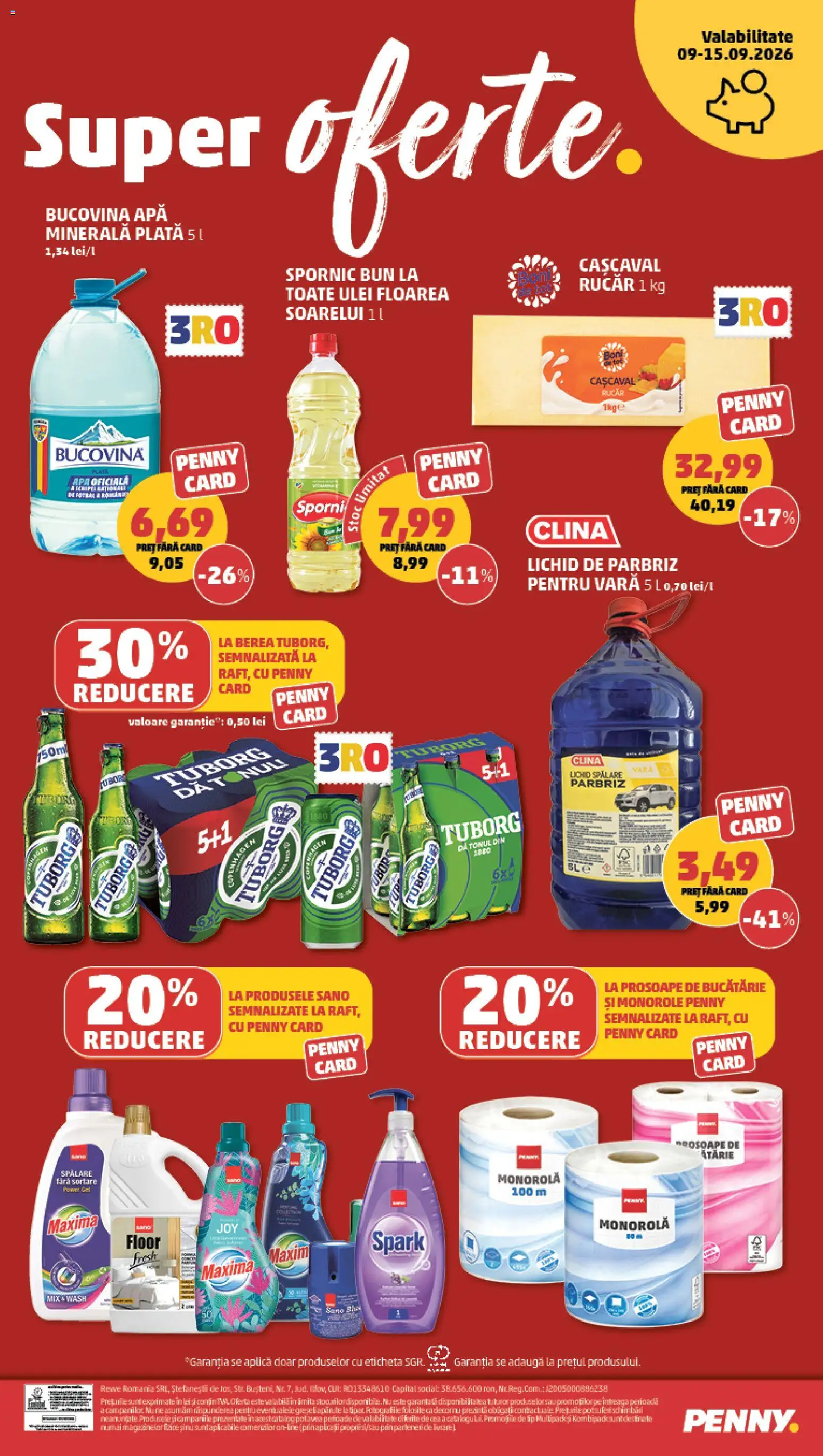Catalog PENNY Market 9 - 14 Septembrie 2026 | Pagina 20 | Produse: Aplică, Apa minerala plata, Cașcaval, Ulei