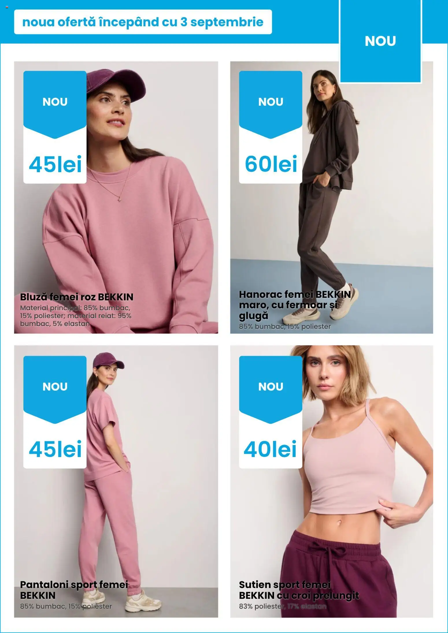 Catalog Pepco 10 - 15 Septembrie 2026 | Pagina 4 | Produse: Sport, Bluză, Pantaloni, Sutien