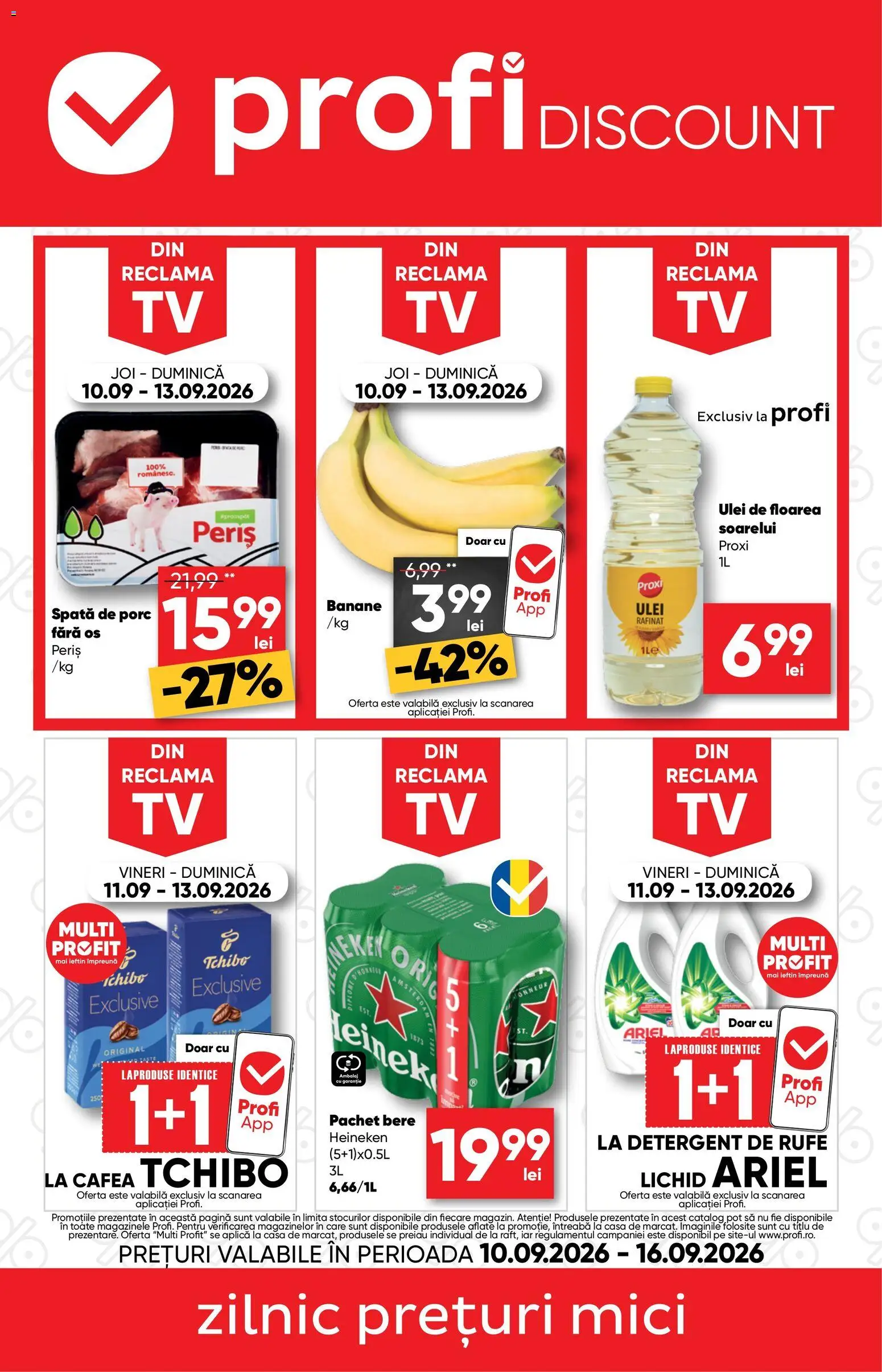 Catalog Profi 10 - 15 Septembrie 2026 | Pagina 1 | Produse: Spata de porc, Ulei de floarea soarelui, Bere, Floarea Soarelui