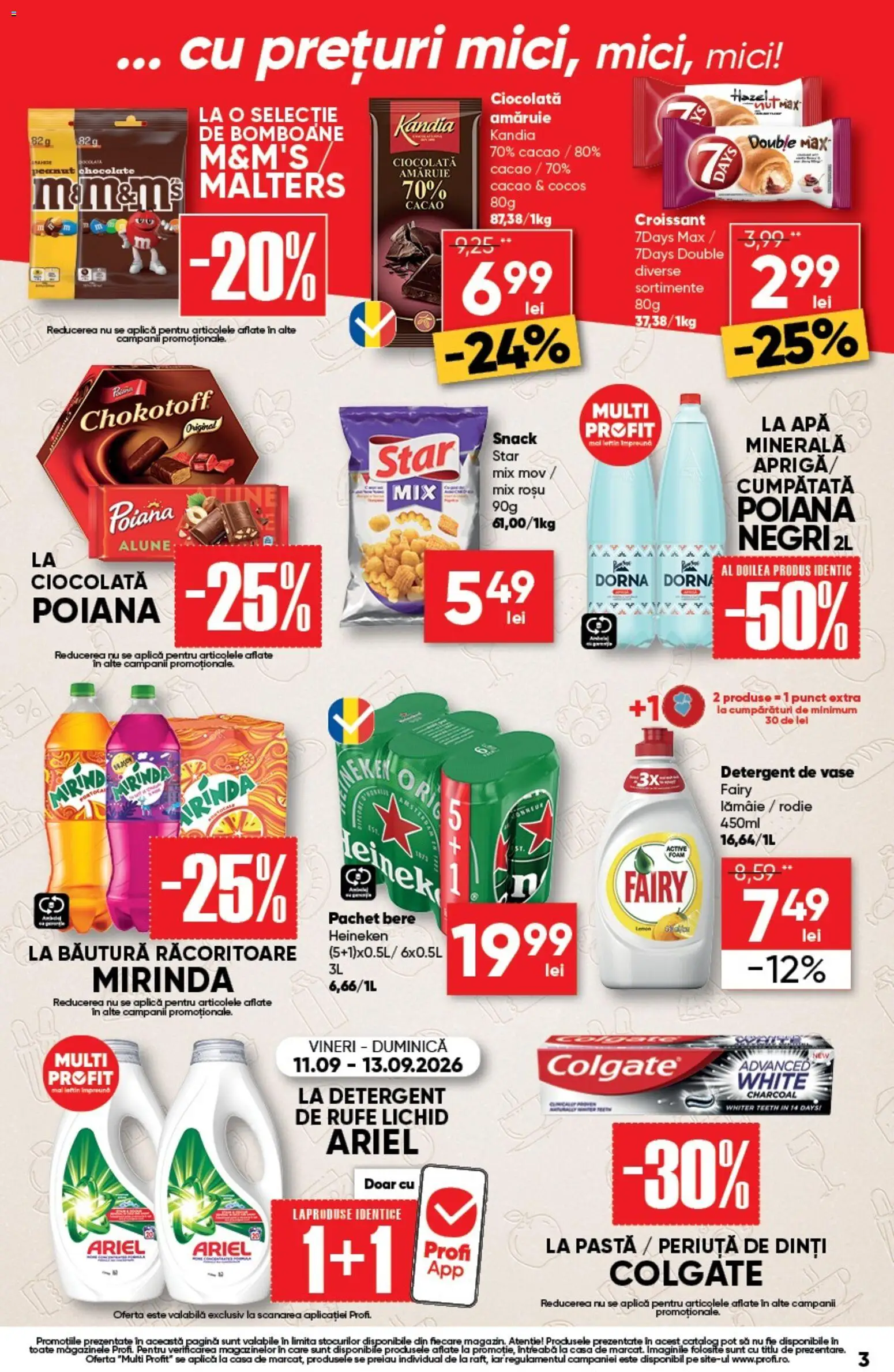 Catalog Profi 10 - 15 Septembrie 2026 | Pagina 3 | Produse: Mici, Detergent, Bomboane, Cacao