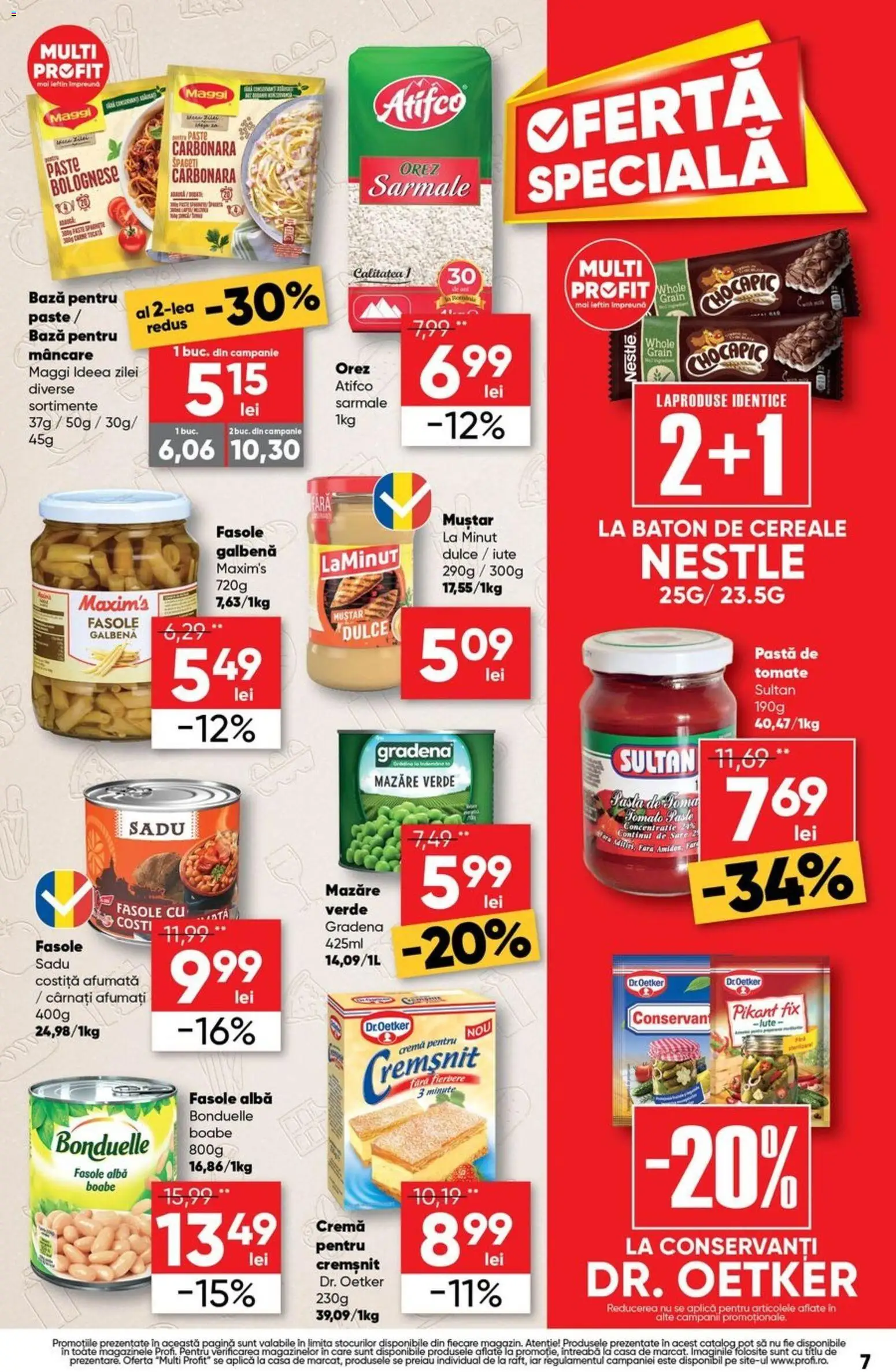 Catalog Profi 10 - 15 Septembrie 2026 | Pagina 7 | Produse: Cremă, Pastă de tomate, Muștar, Sare