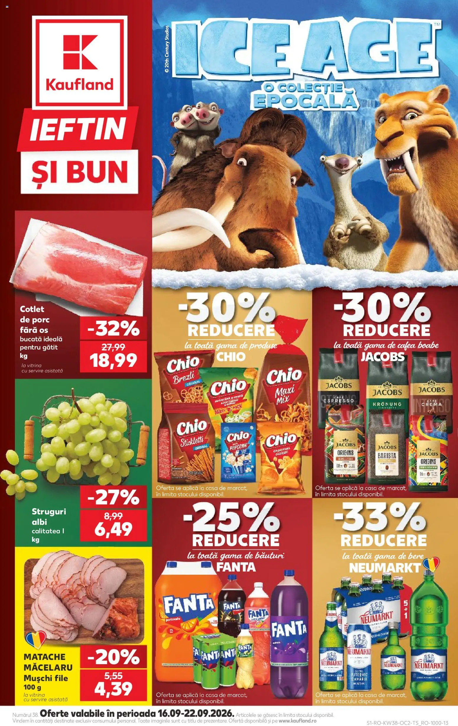 Catalog Kaufland 16 - 21 Septembrie 2026 | Pagina 1 | Produse: Struguri, Vitrină, Cremă, Cafea