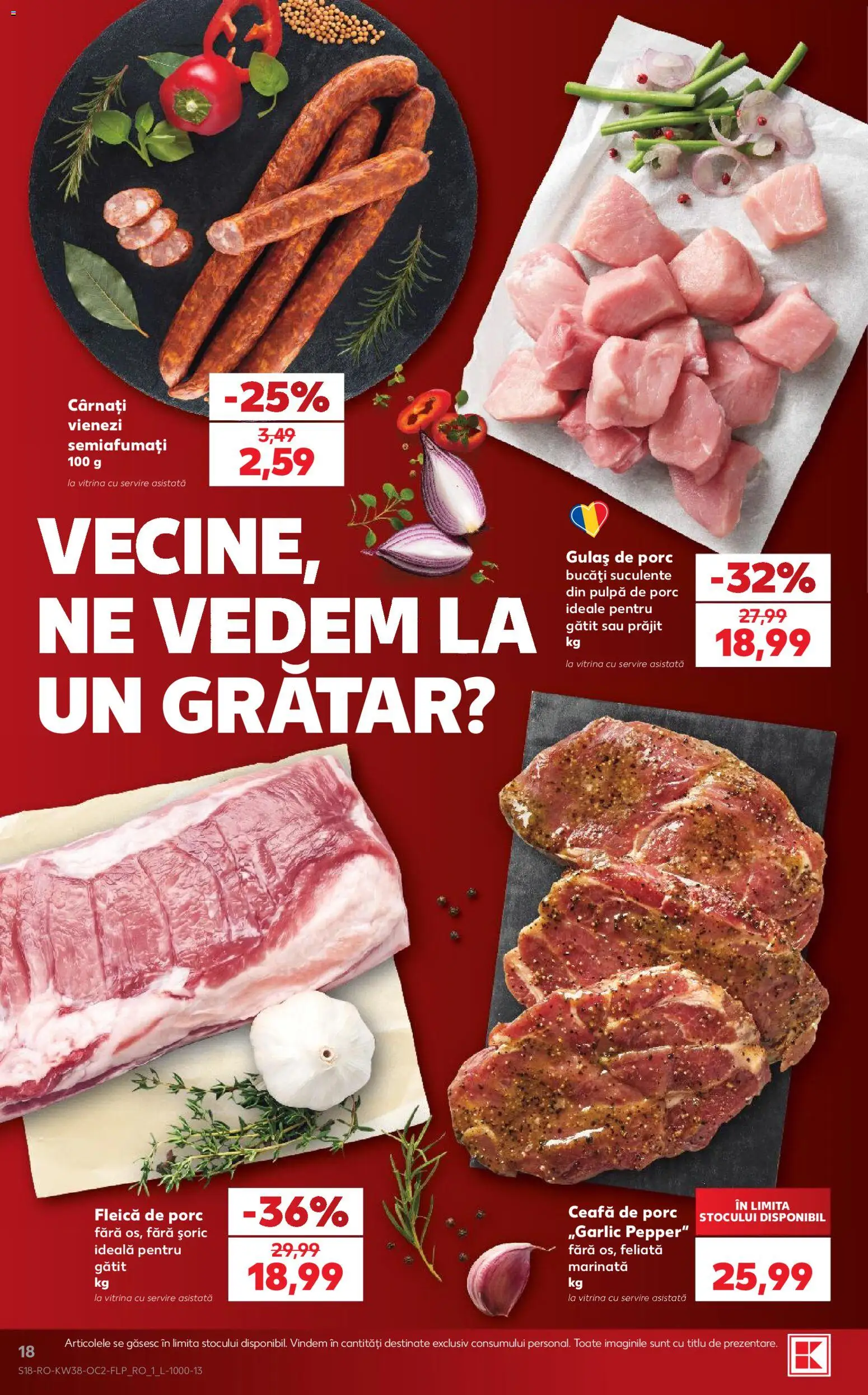 Catalog Kaufland 16 - 21 Septembrie 2026 | Pagina 18 | Produse: Ceafa de porc, Grătar, Vitrină, Gulaș