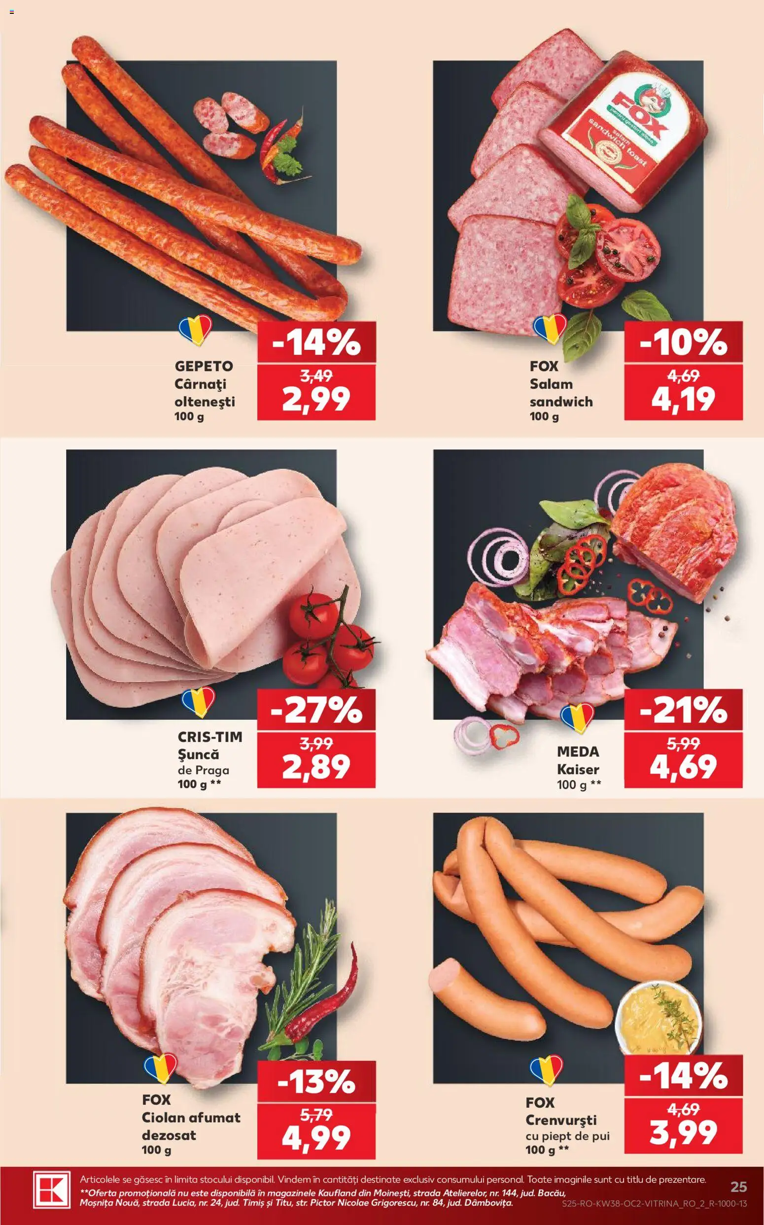 Catalog Kaufland 16 - 21 Septembrie 2026 | Pagina 25 | Produse: Pui, Salam, Șuncă, Cârnați
